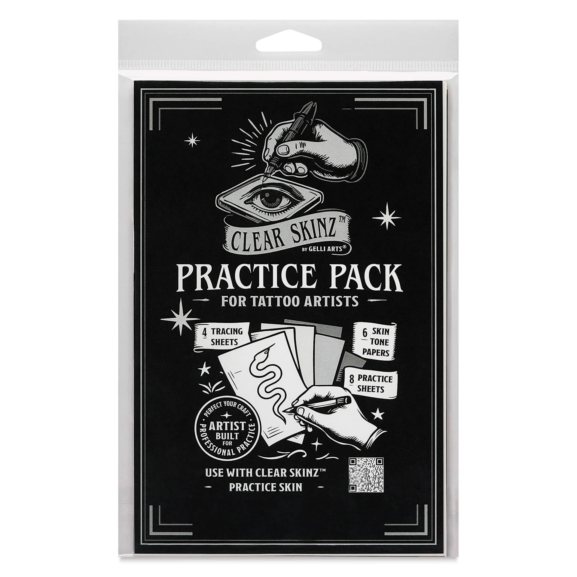 Gelli Arts Clear Skinz Practice Pack, front of packaging