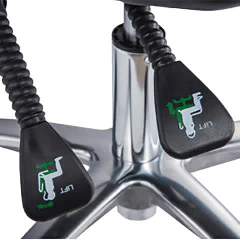 TatSoul Mako Studio Tattoo Artist Chair, levers