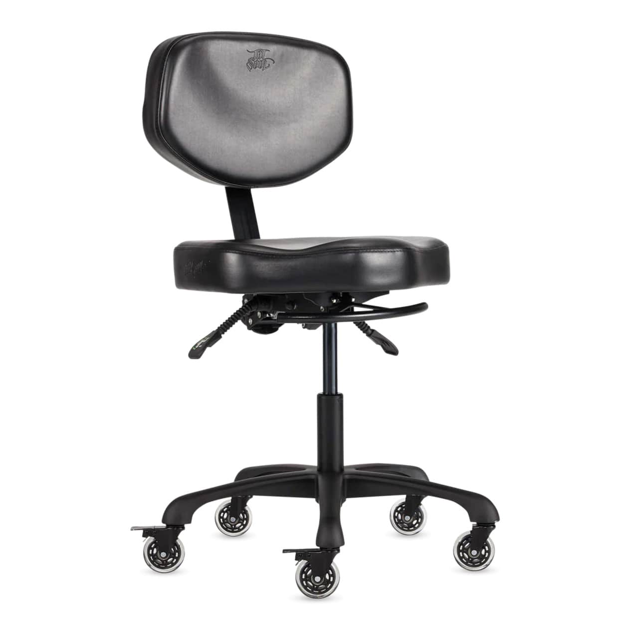 TatSoul Oros Adjustable Tattoo Artist Chair, angled