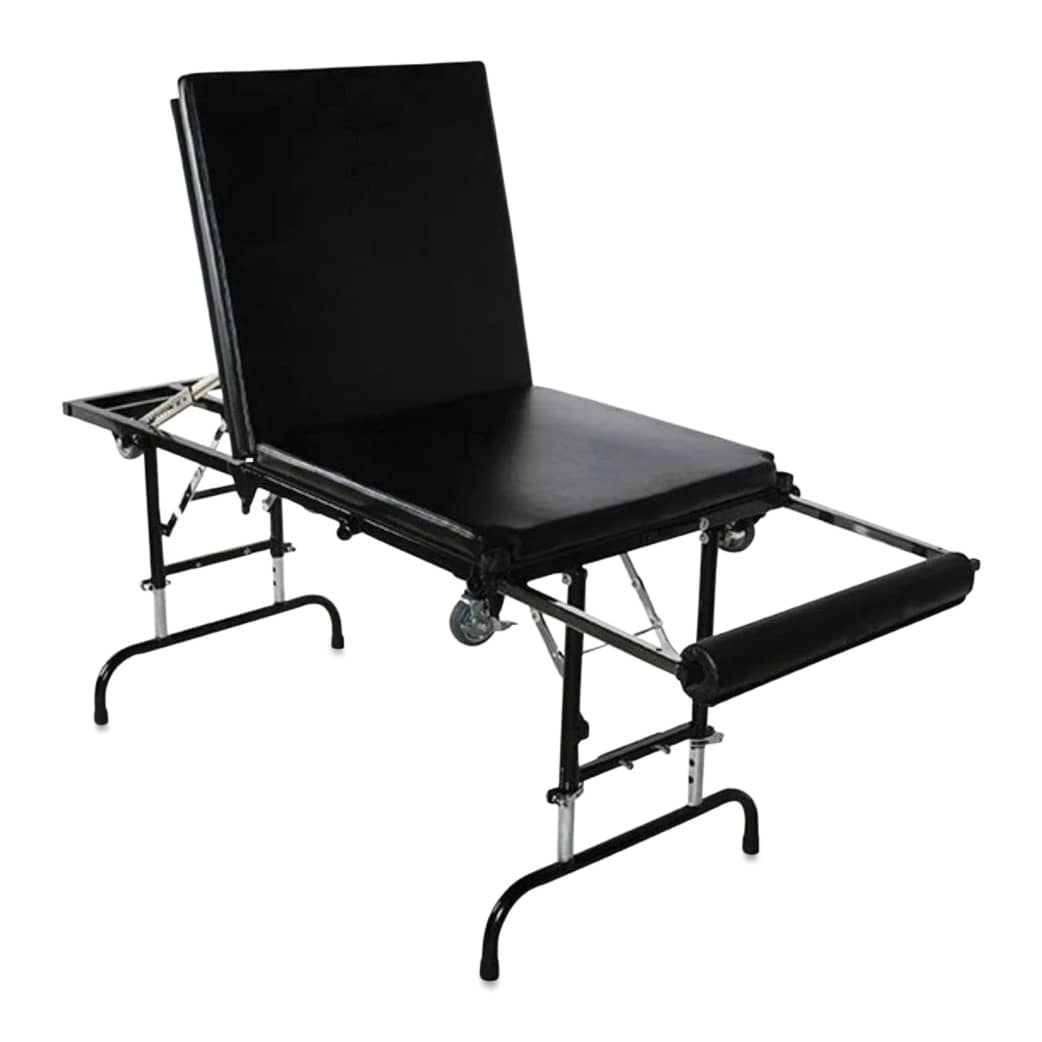 TatSoul X Portable Tattoo Table, back rest set upright
