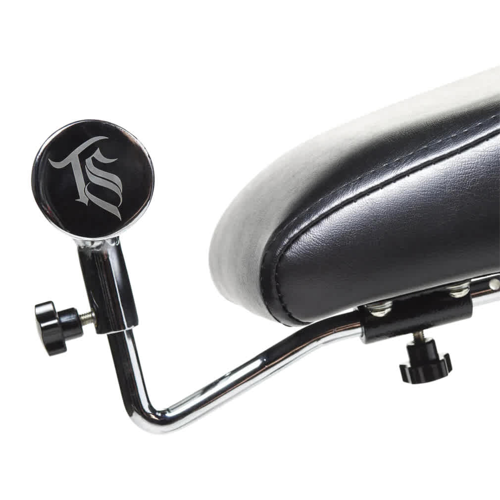 TatSoul Oros Tattoo Armrest with Adjustable Steel Hand Grip, side of hand grip
