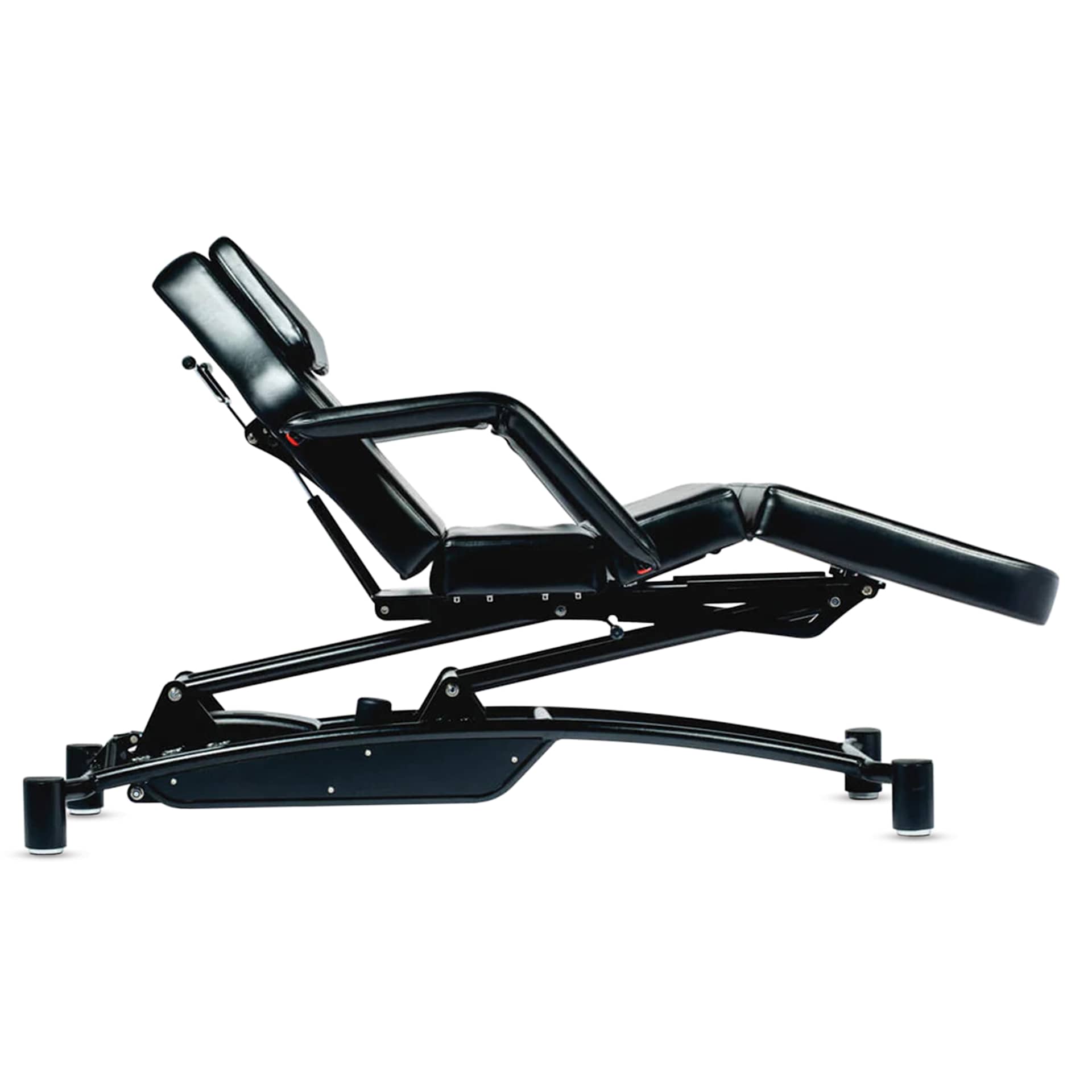 TatSoul Oros Adjustable Tattoo Client Bed, slightly lifted