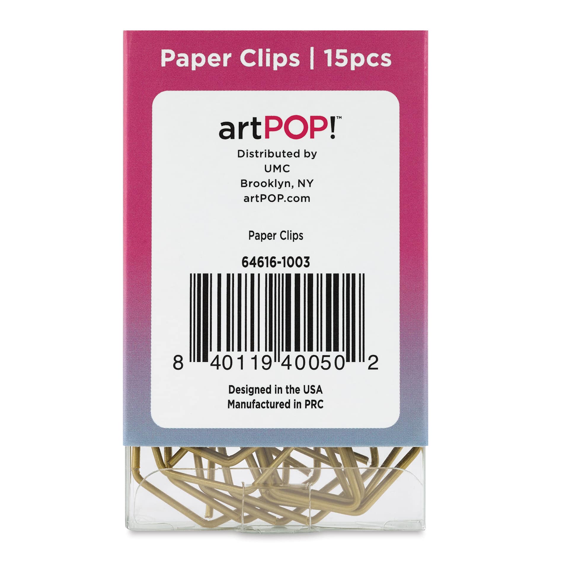 artPOP! Paper Clips (Back of package)