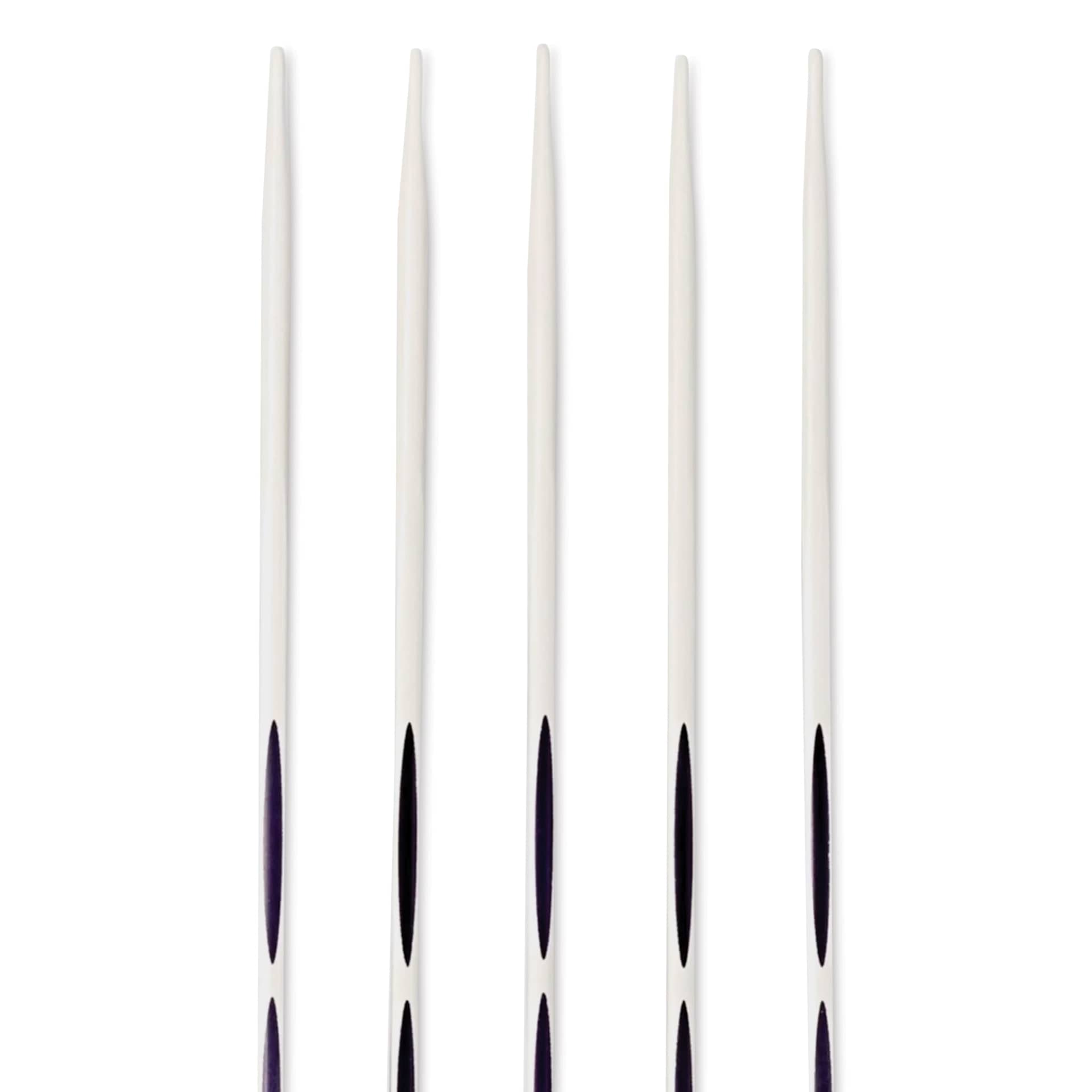Prym Ergonomics Double Point Knitting Needle Set - Size 2, Set of 5, 8" - close-up of needles
