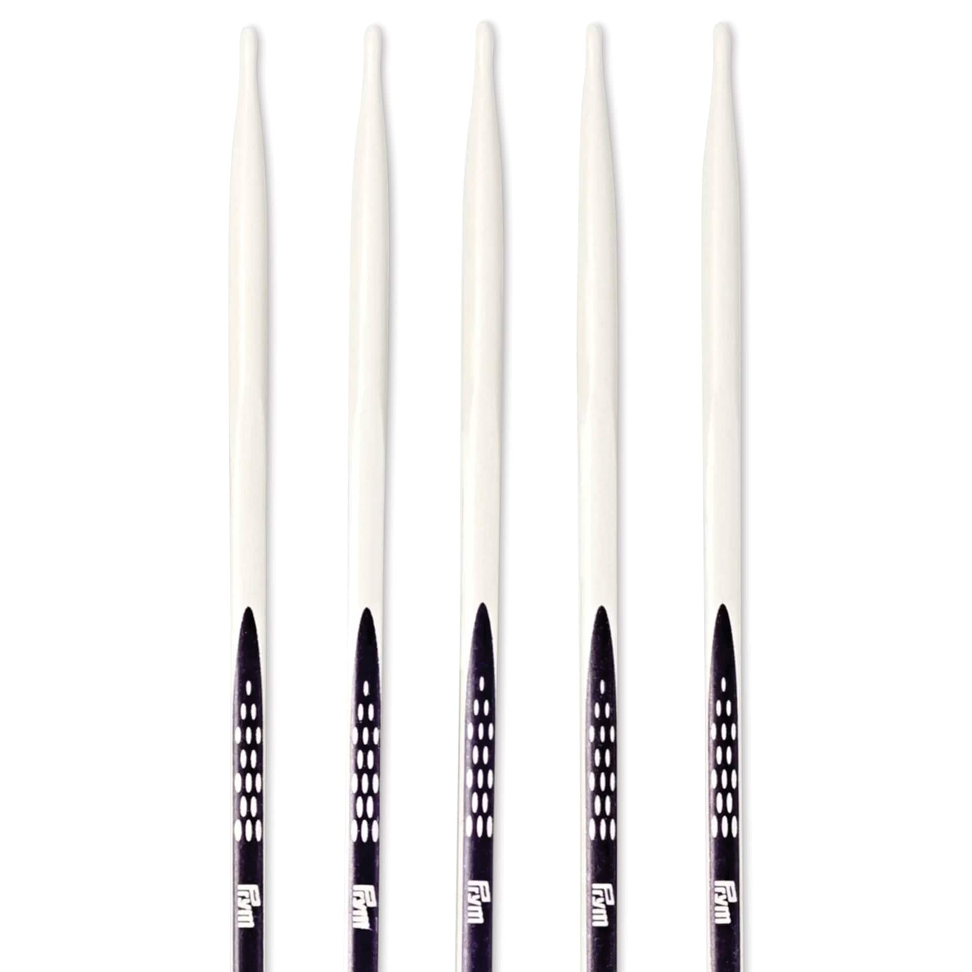 Prym Ergonomics Double Point Knitting Needle Set - Size 7, Set of 5, 8" - close-up of needles