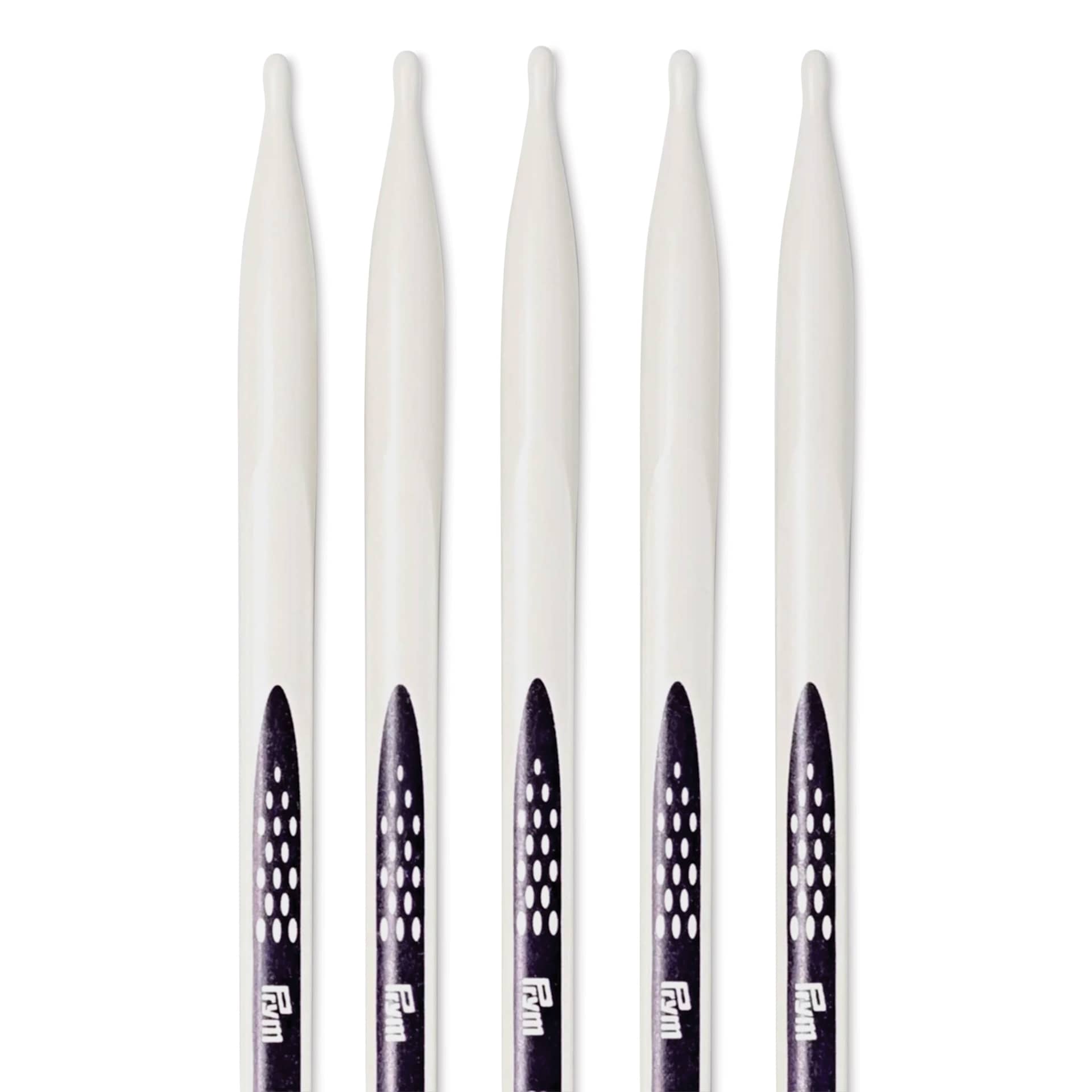 Prym Ergonomics Double Point Knitting Needle Set - Size 11, Set of 5, 8" - close-up of needles