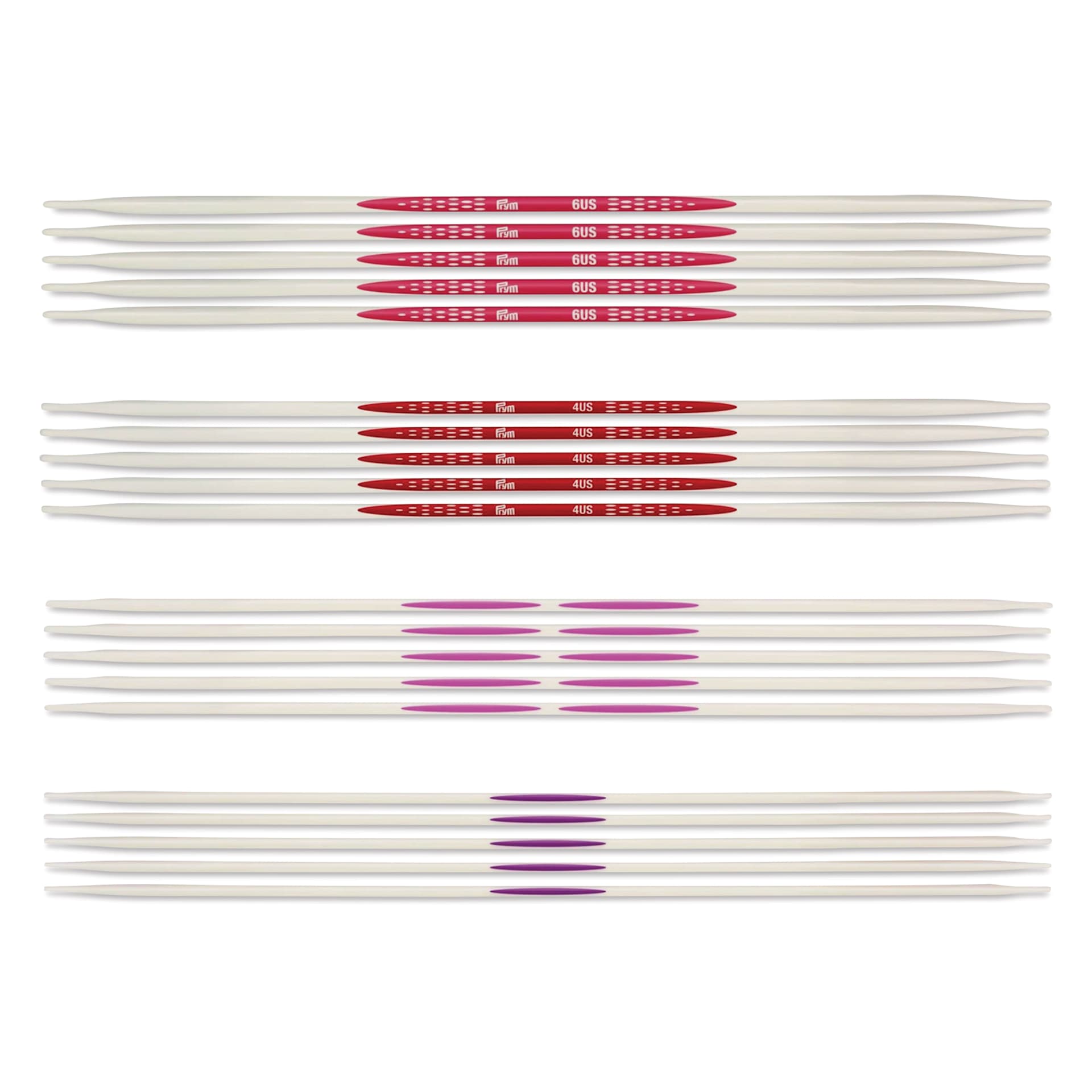 Double Point Knitting Needle Set - Assorted, Set of 4 (Assortment outside of packaging)