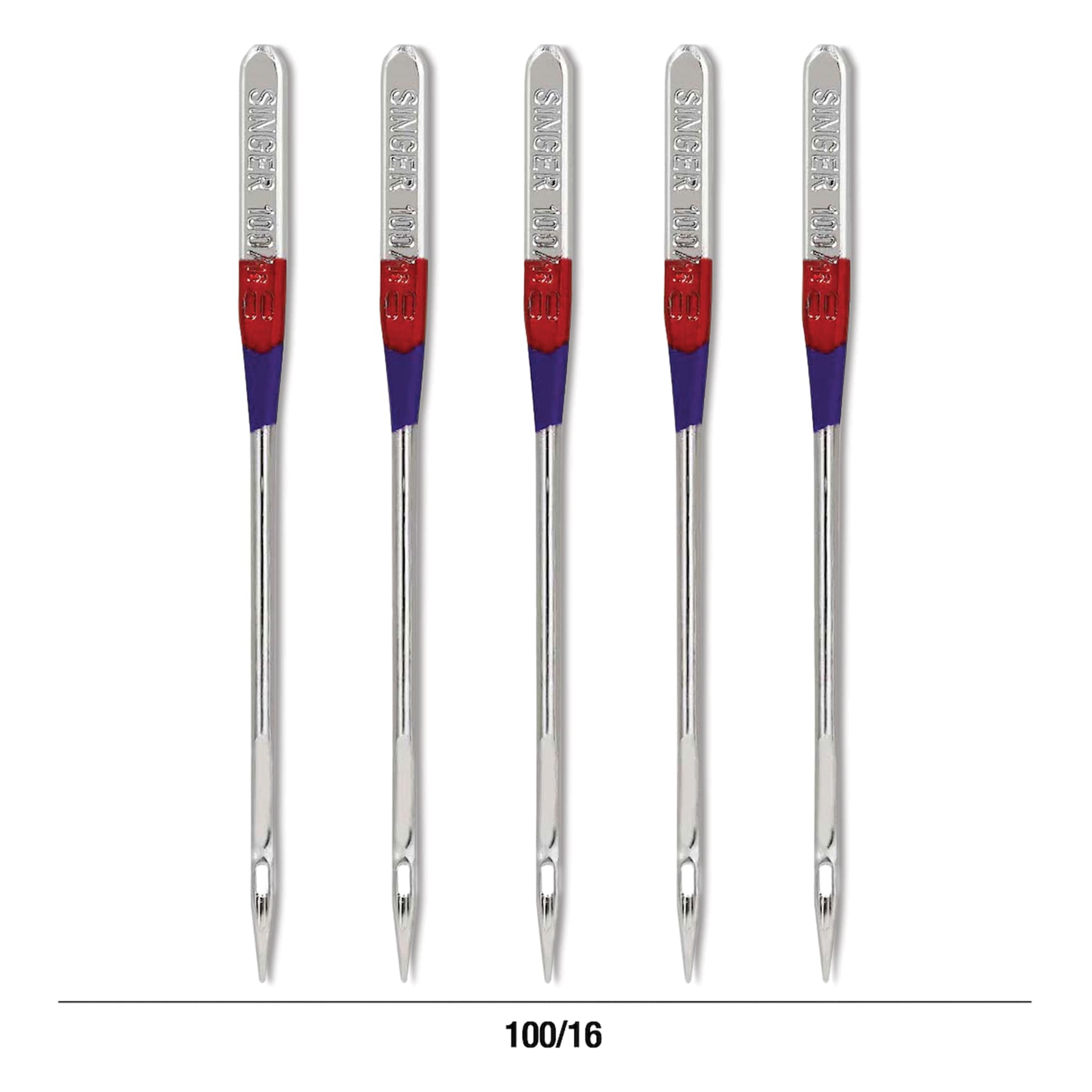 Singer Sewing Machine Needles - Heavy Duty Universal, 100/16