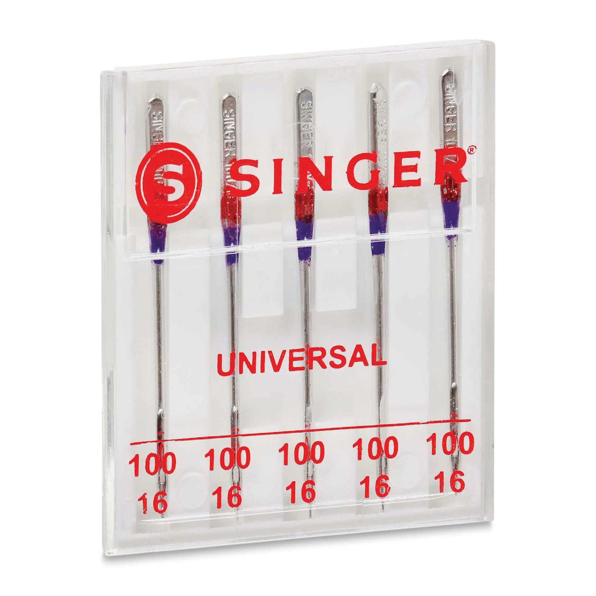 Singer Sewing Machine Needles - Heavy Duty Universal, 100/16, Pkg of 5 inside case