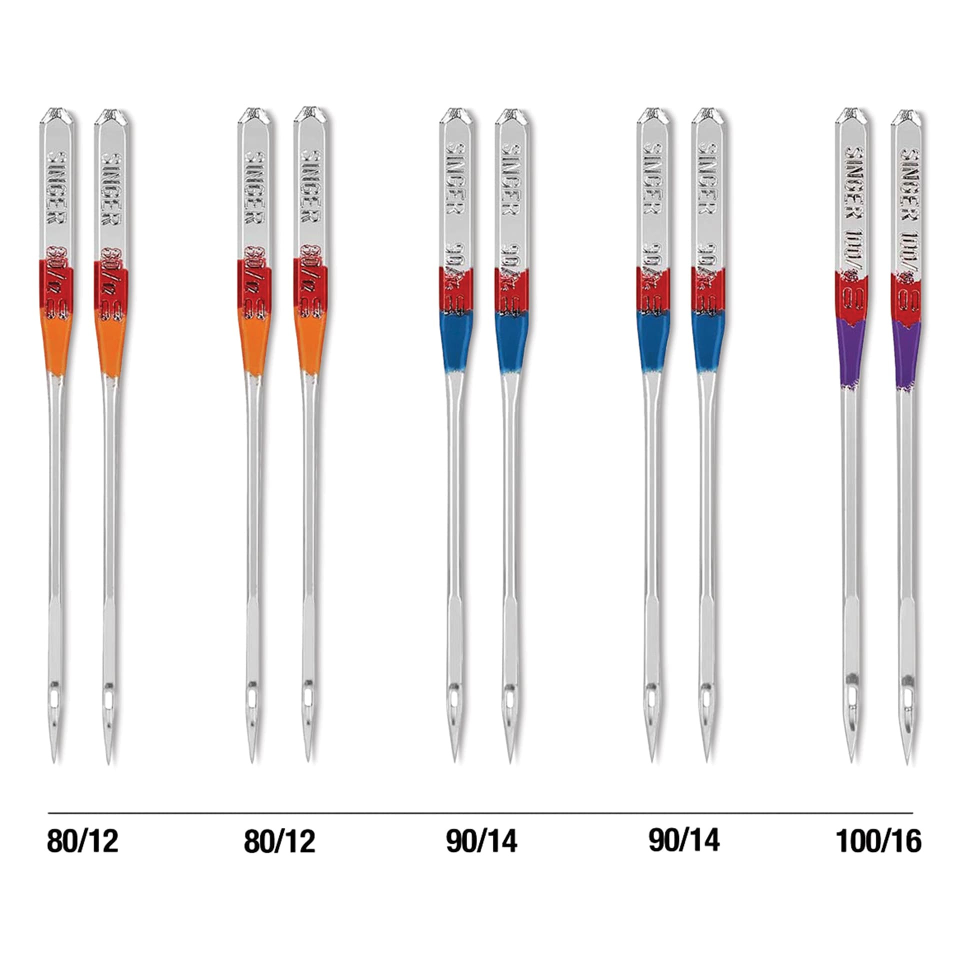 Singer Sewing Machine Needles - Universal, Assorted