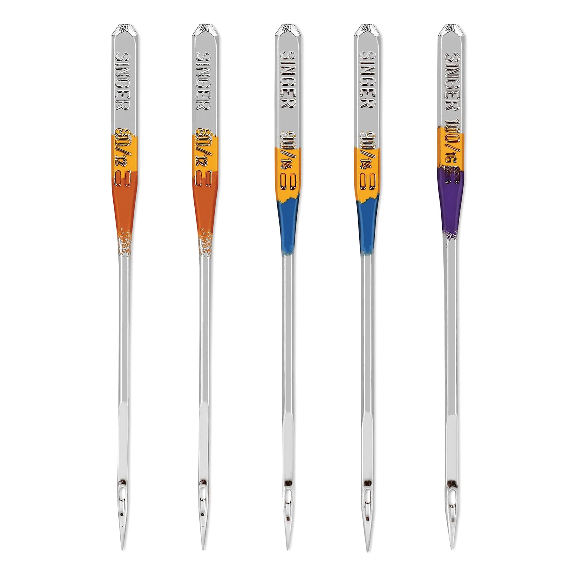 Singer Sewing Machine Needles - Ball Point, Assorted, Pkg of 5