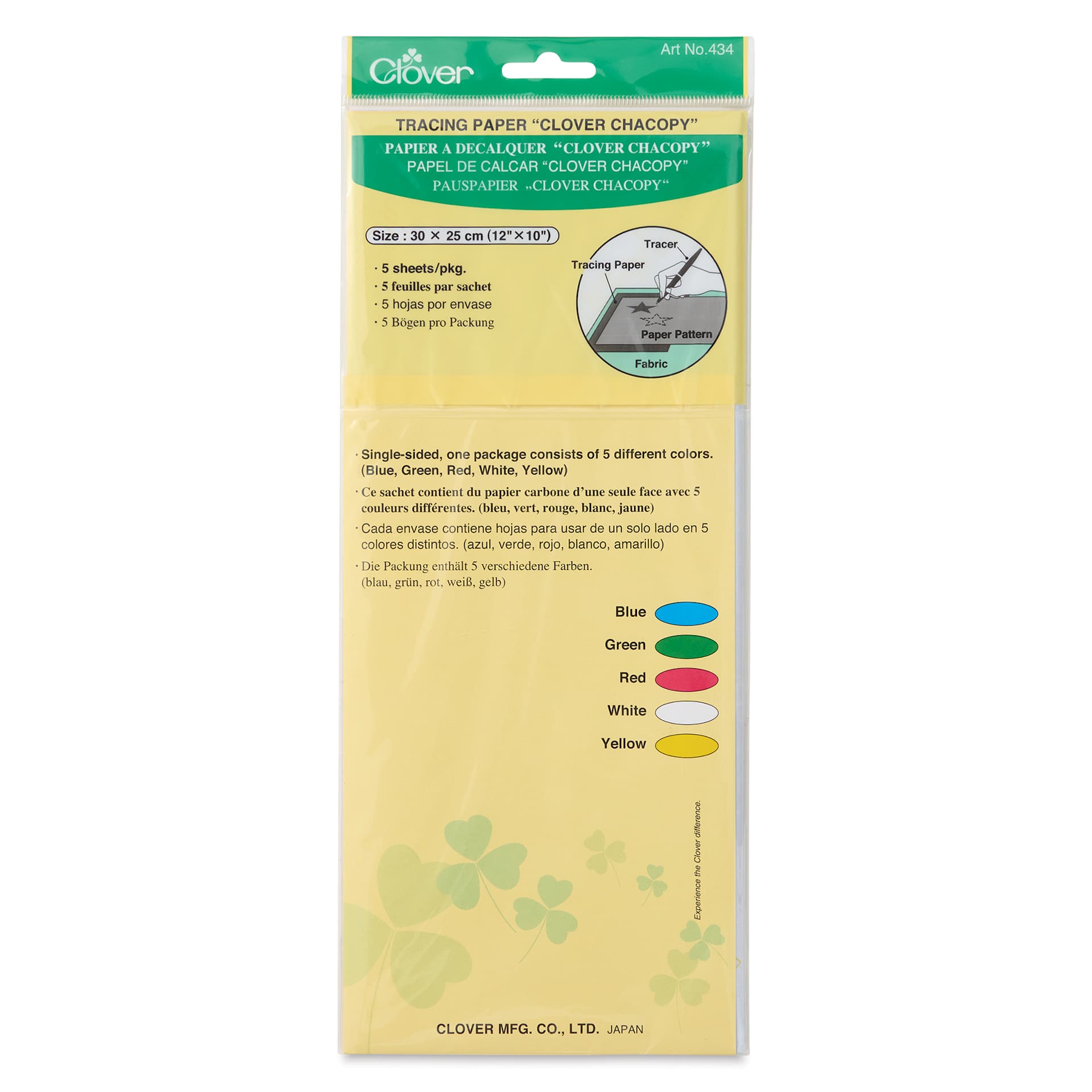 Clover Chacopy Tracing Paper, front of the packaging