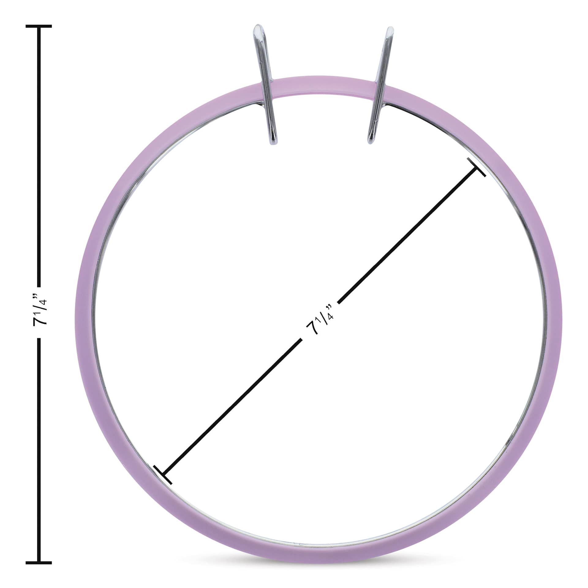 Essentials by Leisure Arts Spring Tension Hoop - 7-1/4" Diameter, measurement inside of the hoop