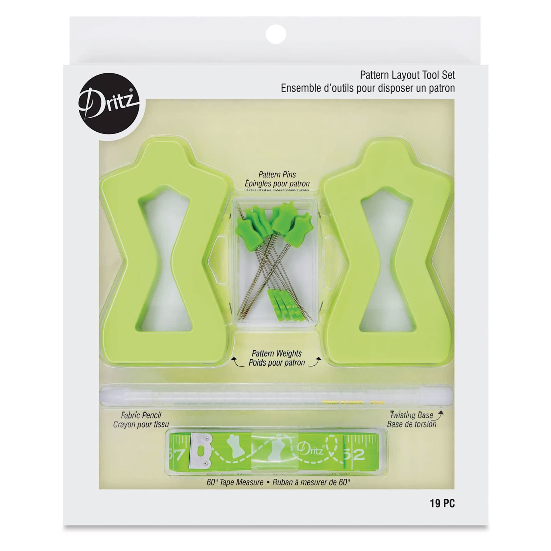 Dritz Pattern Layout Tool Set, in packaging
