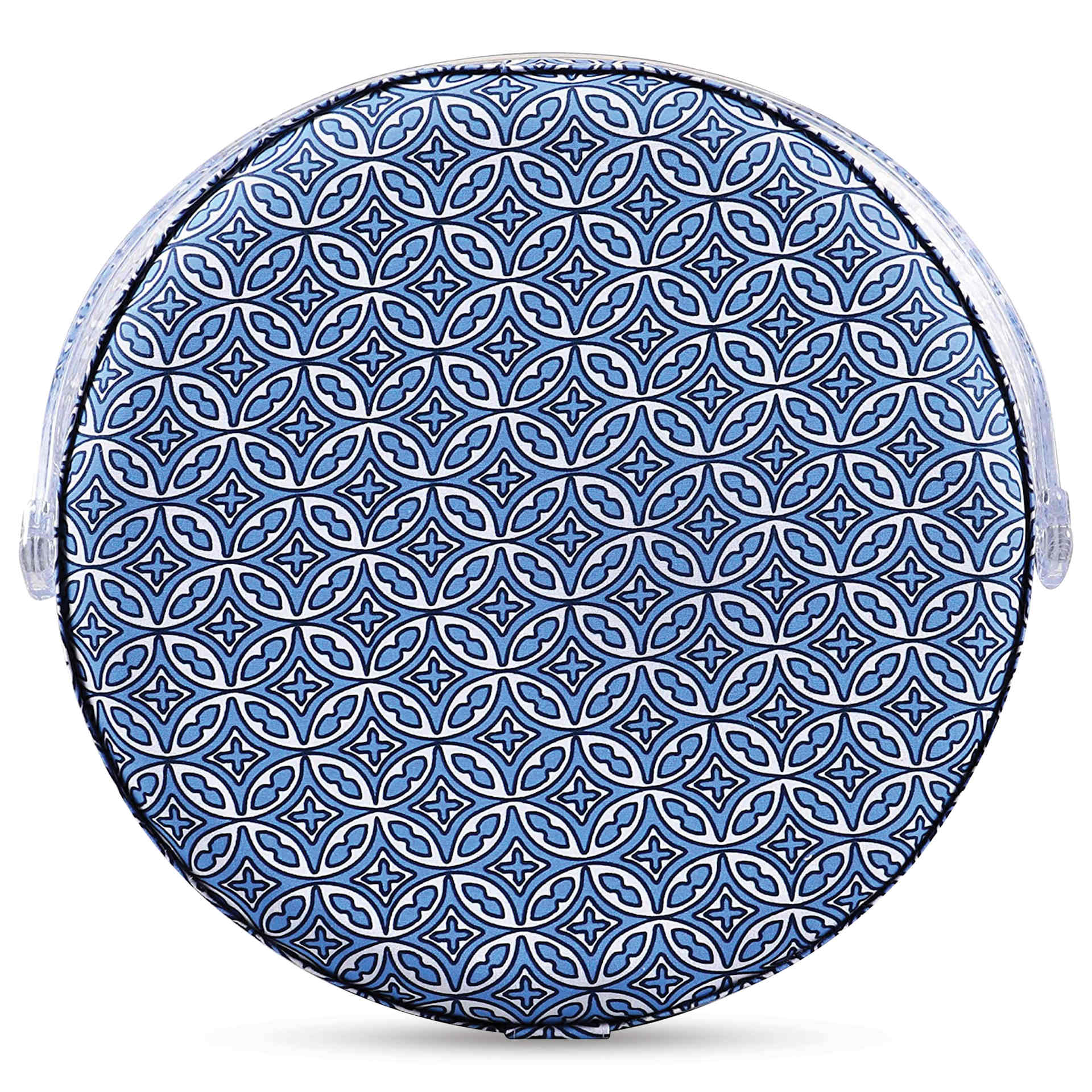 Singer Large Premium Round Sewing Basket - 11-1/2" D x 6-5/8" H, top of basket