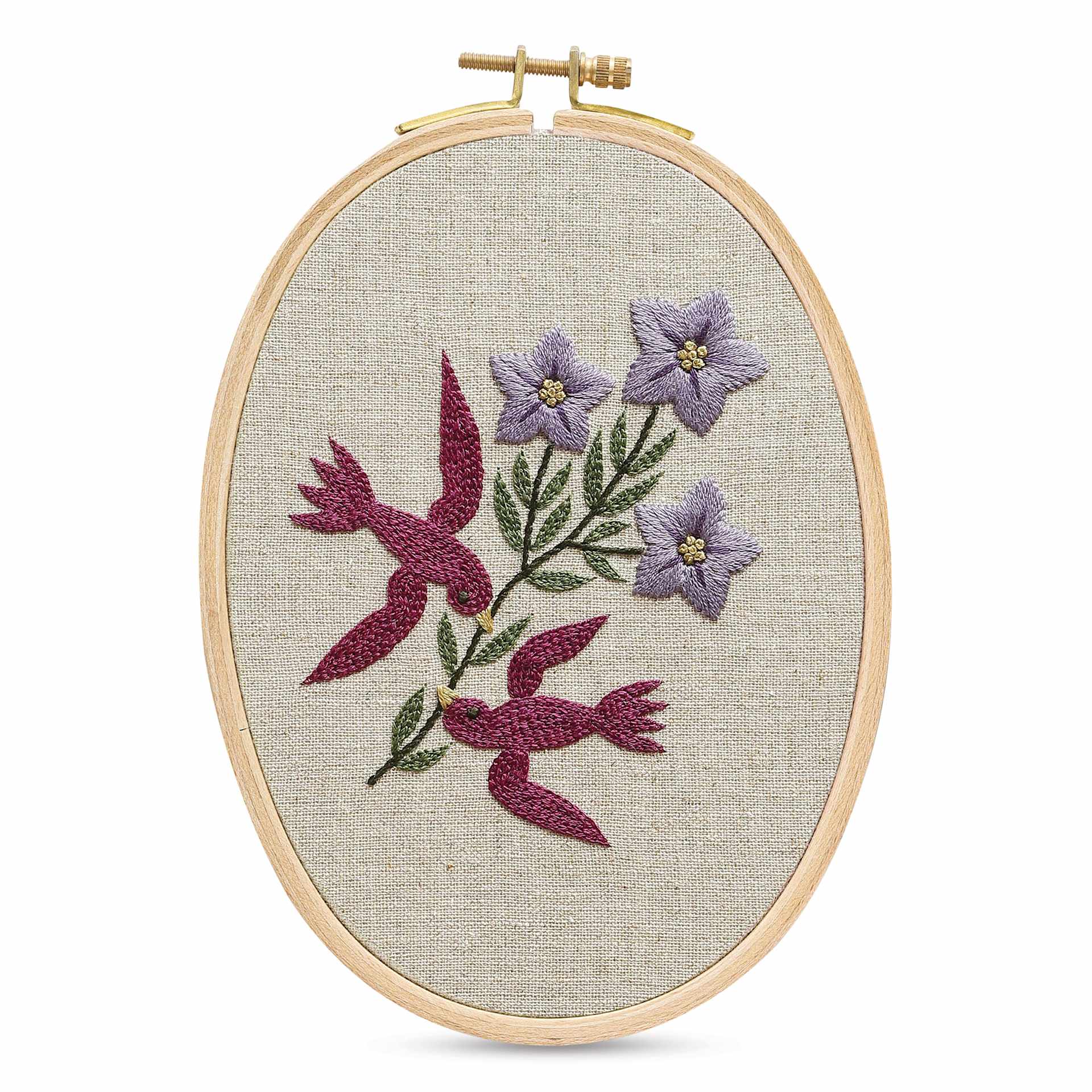 DMC The Designer Collection Embroidery Kits - “Campanula” by Yumiko Higuchi, Advanced, finished