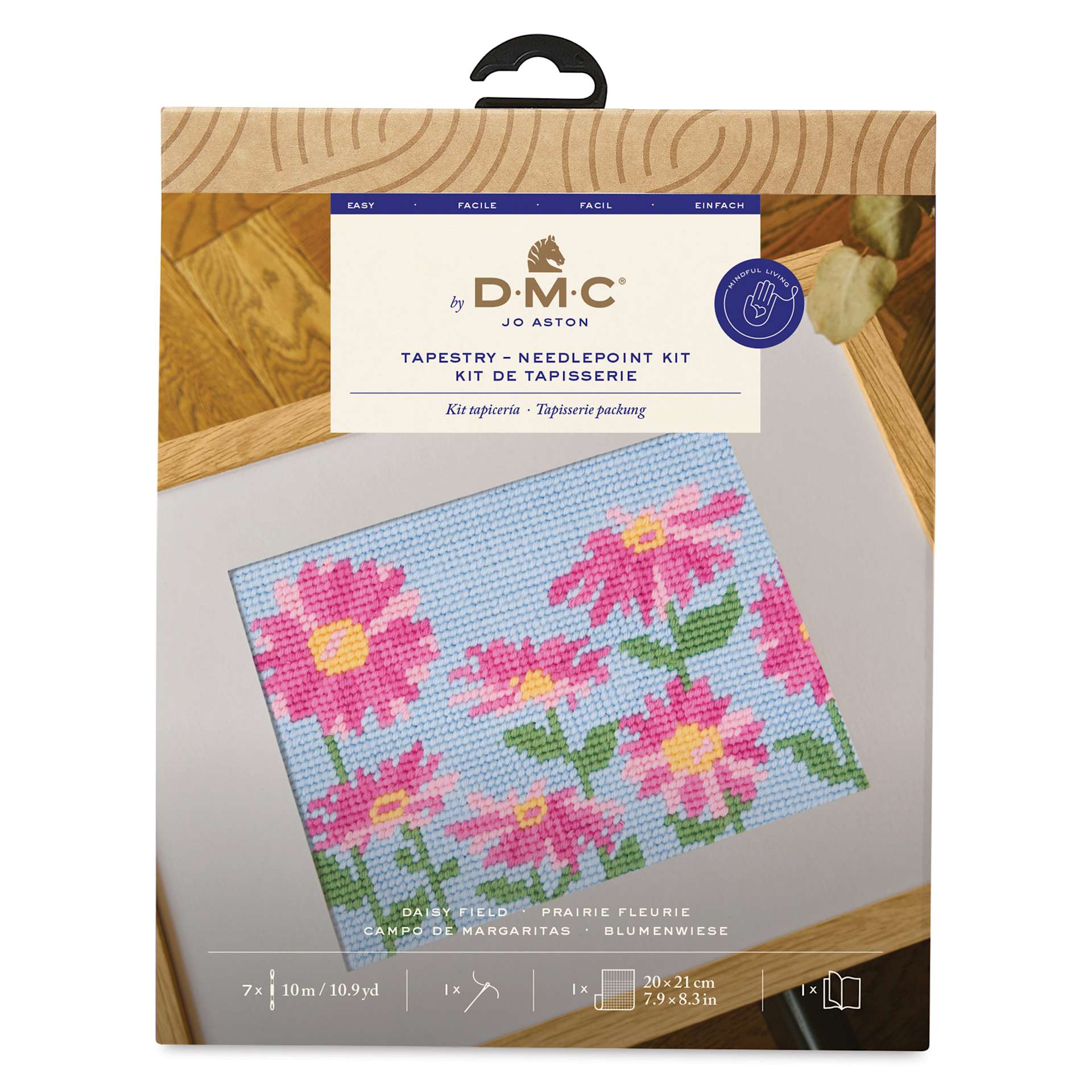 DMC The Designer Collection Easy Tapestry & Needlepoint Kit - Daisy Field, packaging