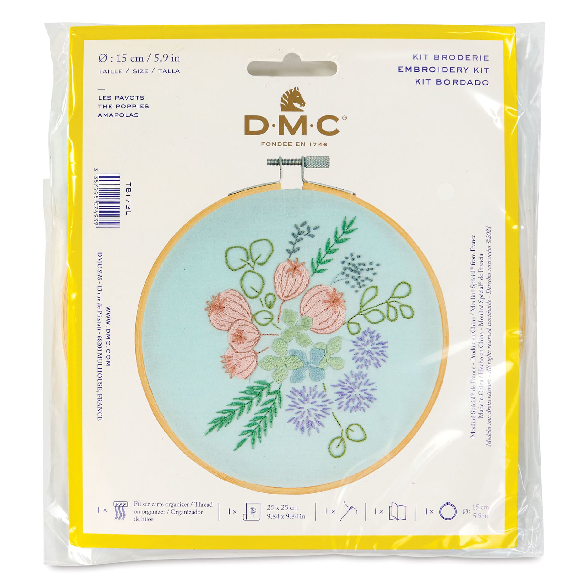 DMC Stitch Kit - Poppies front of packaging