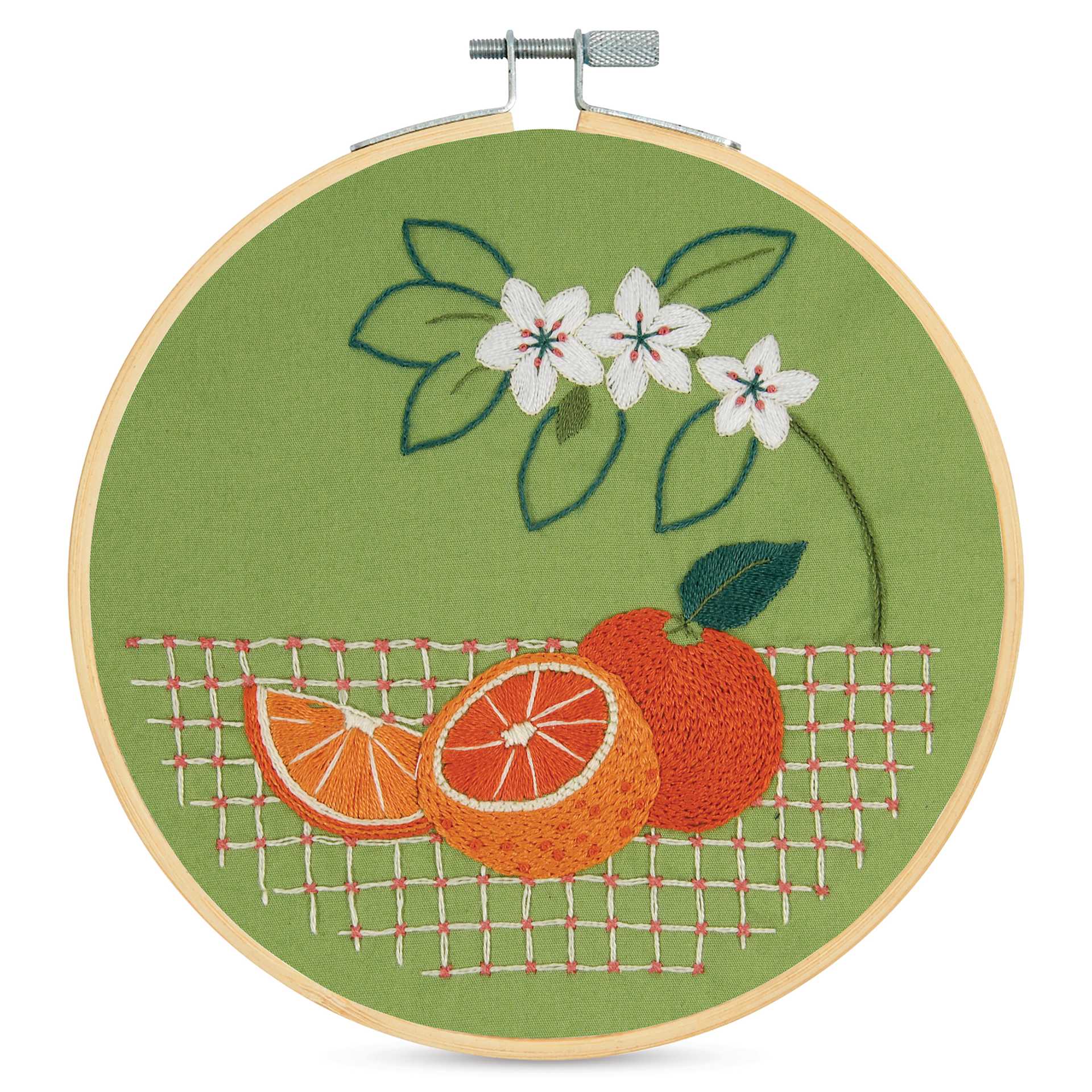 DMC Stitch Kit - Oranges, finished