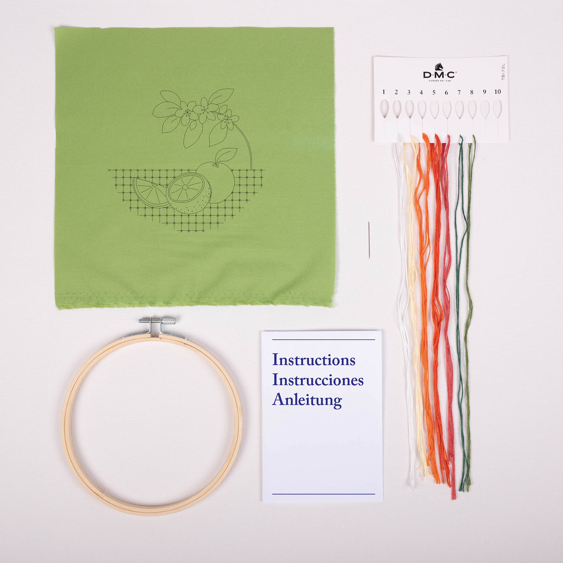 DMC Stitch Kit - Oranges, contents