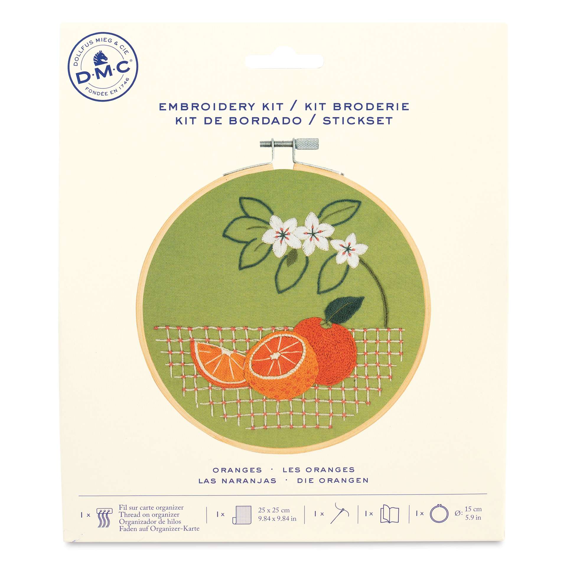 DMC Stitch Kit - Oranges, front of packaging