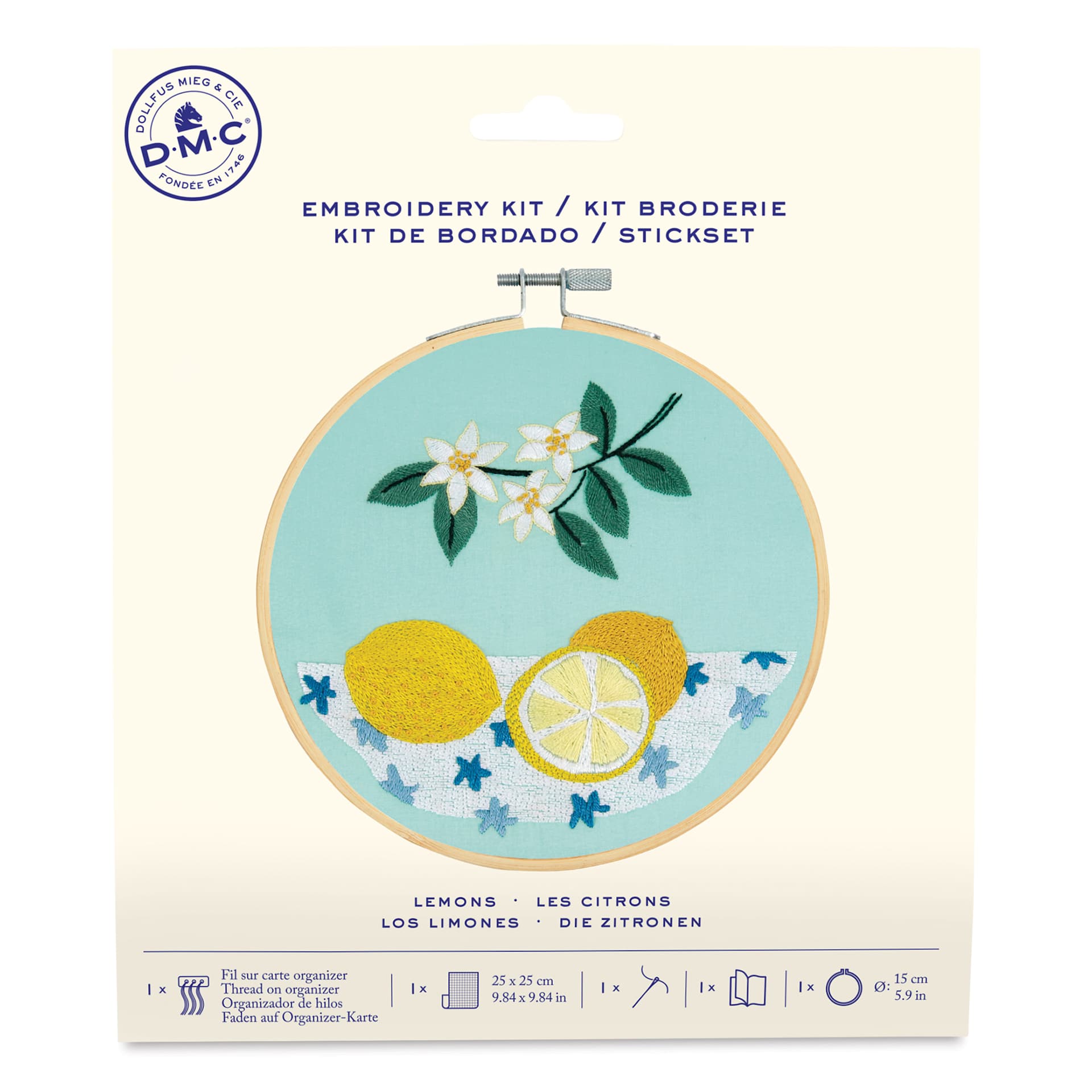DMC Stitch Kit - Lemons, front of packaging