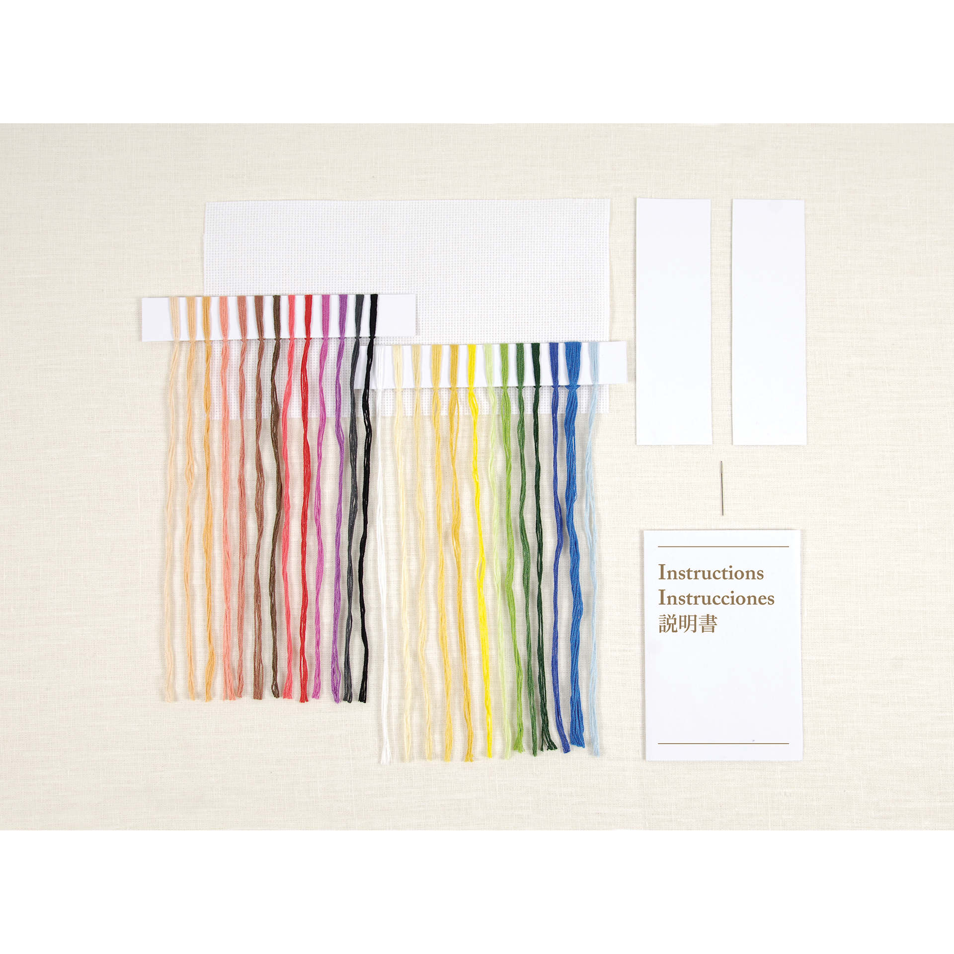 DMC The Masters Collection Cross Stitch Bookmark Kit - "The Frame" by Frida Kahlo contents