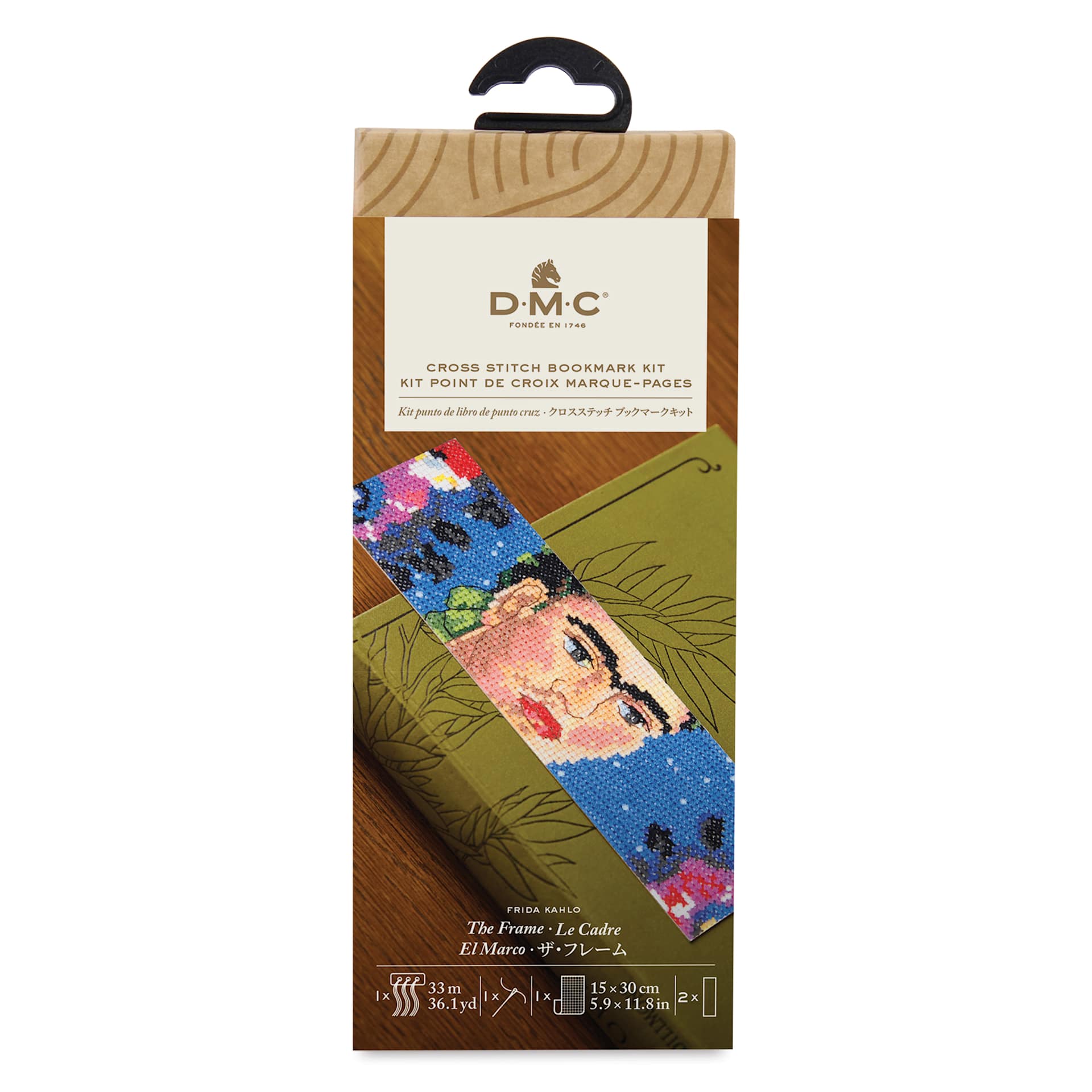 DMC The Masters Collection Cross Stitch Bookmark Kit front of packaging