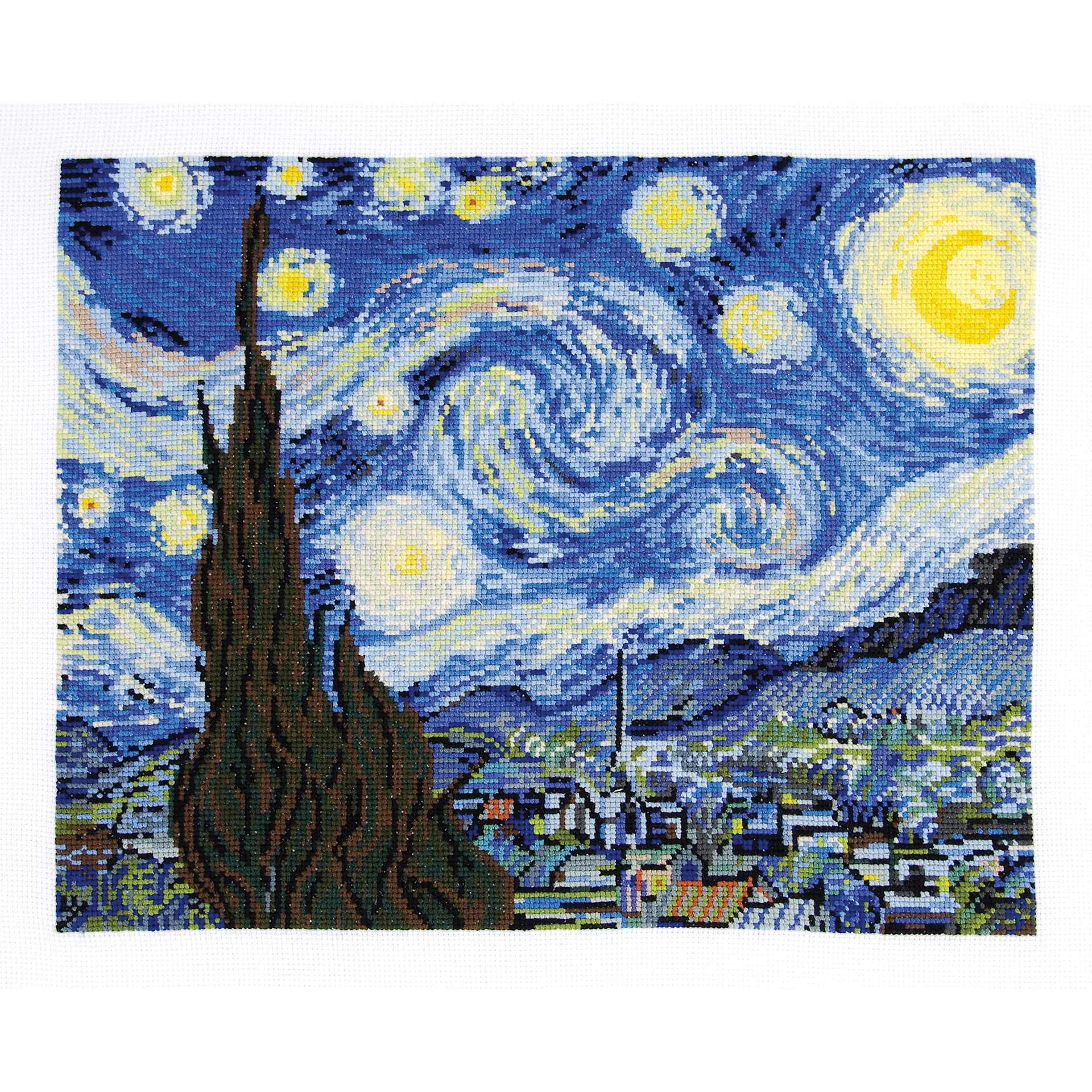 DMC The Masters Collection Cross Stitch Kit - “The Starry Night” by Vincent van Gogh