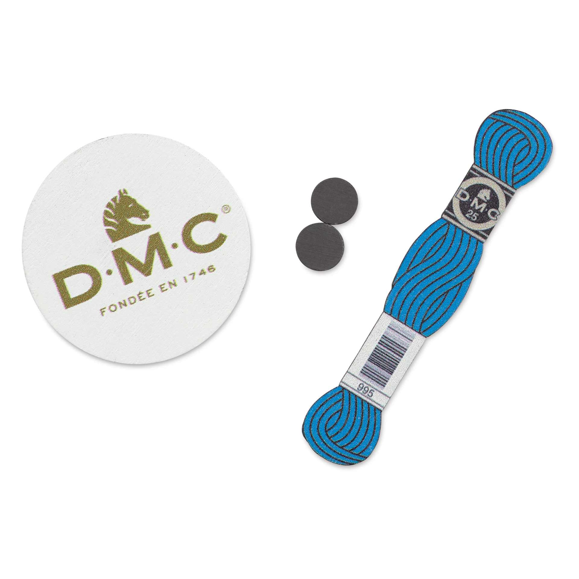DMC Needle Minders - Skein and Logo - contents