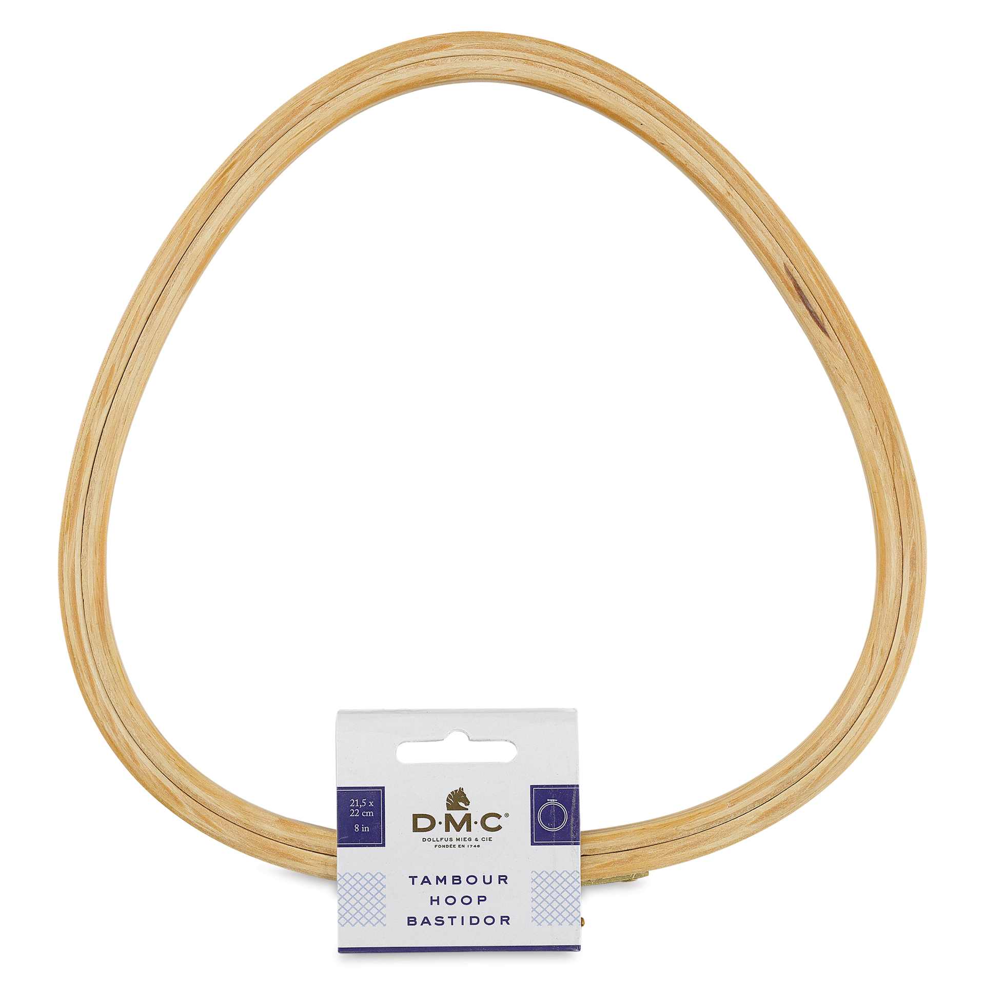 DMC Wooden Needlework Hoop - Triangle, 21.5 cm x 22 cm - back