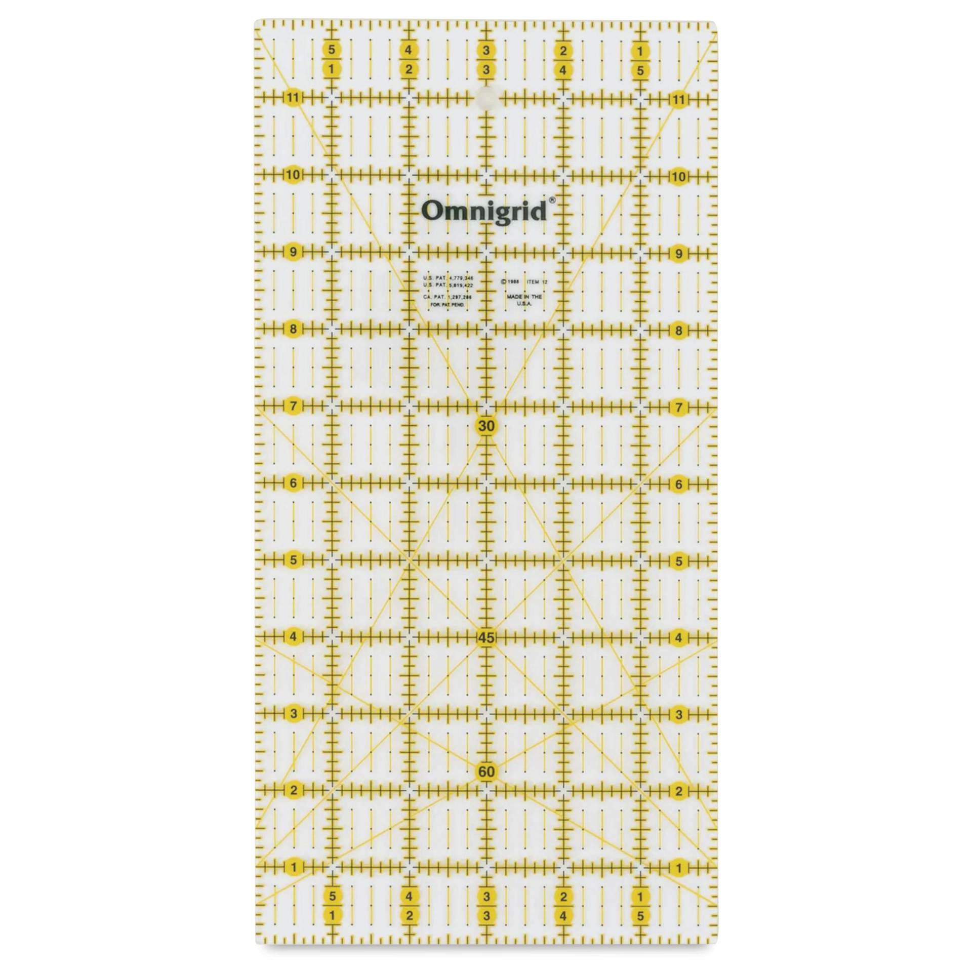 Omnigrid Rectangle Ruler - 6" x 12"
