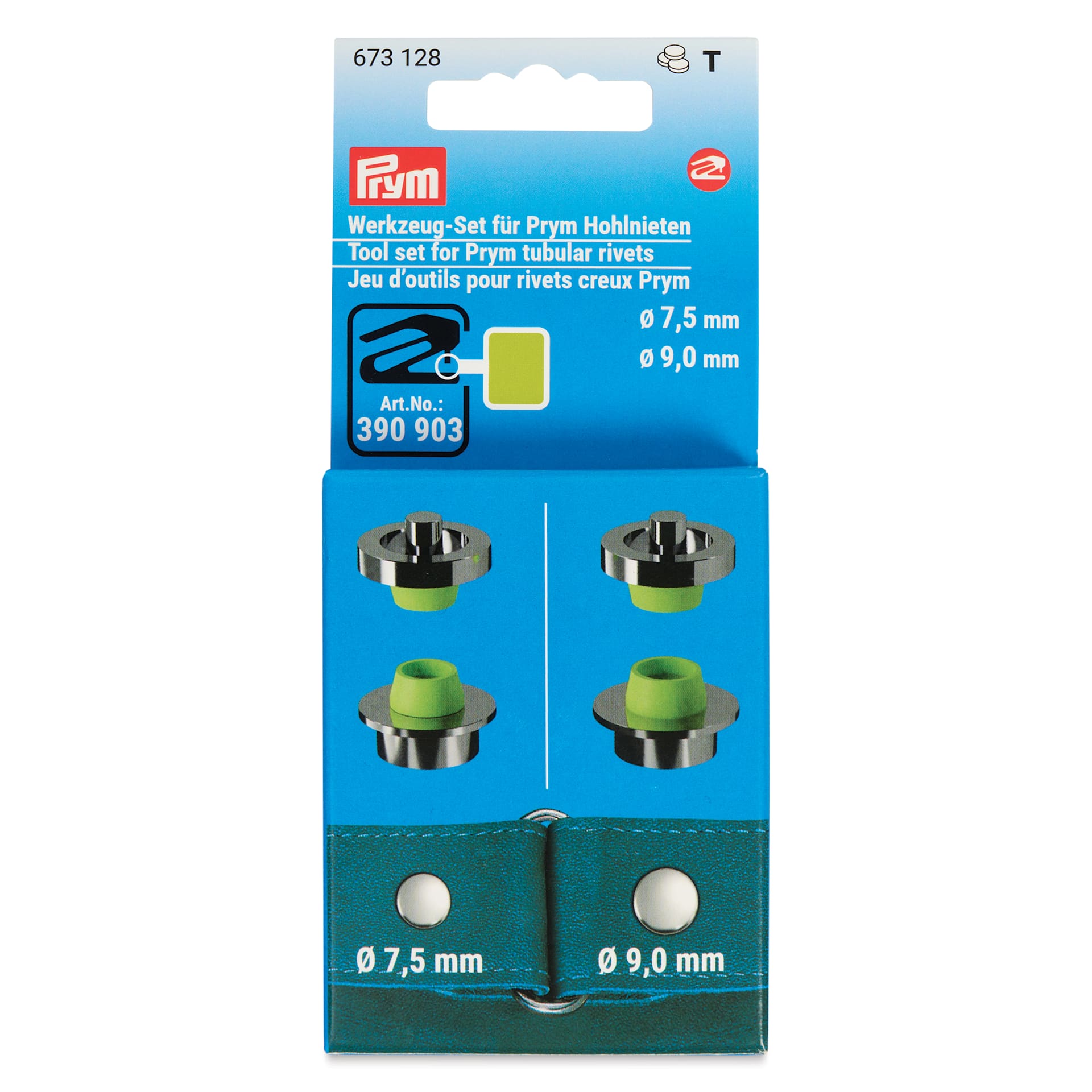 Prym Vario Creative Tubular Rivet Tools - Set of 4 - front of packaging