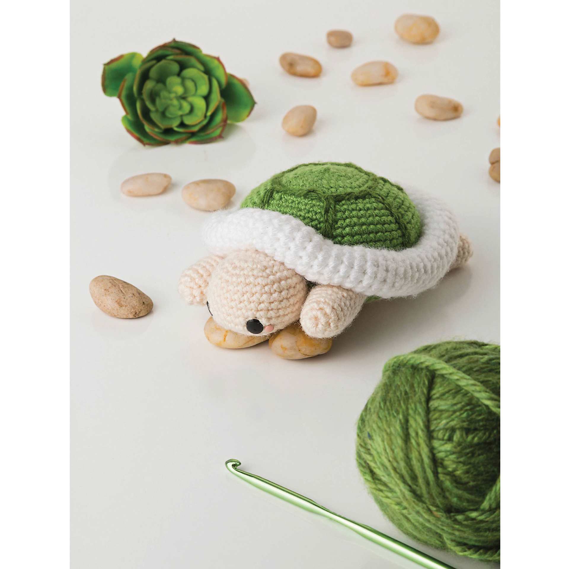 Boye Aluminum Crochet Hooks - finished turtle example