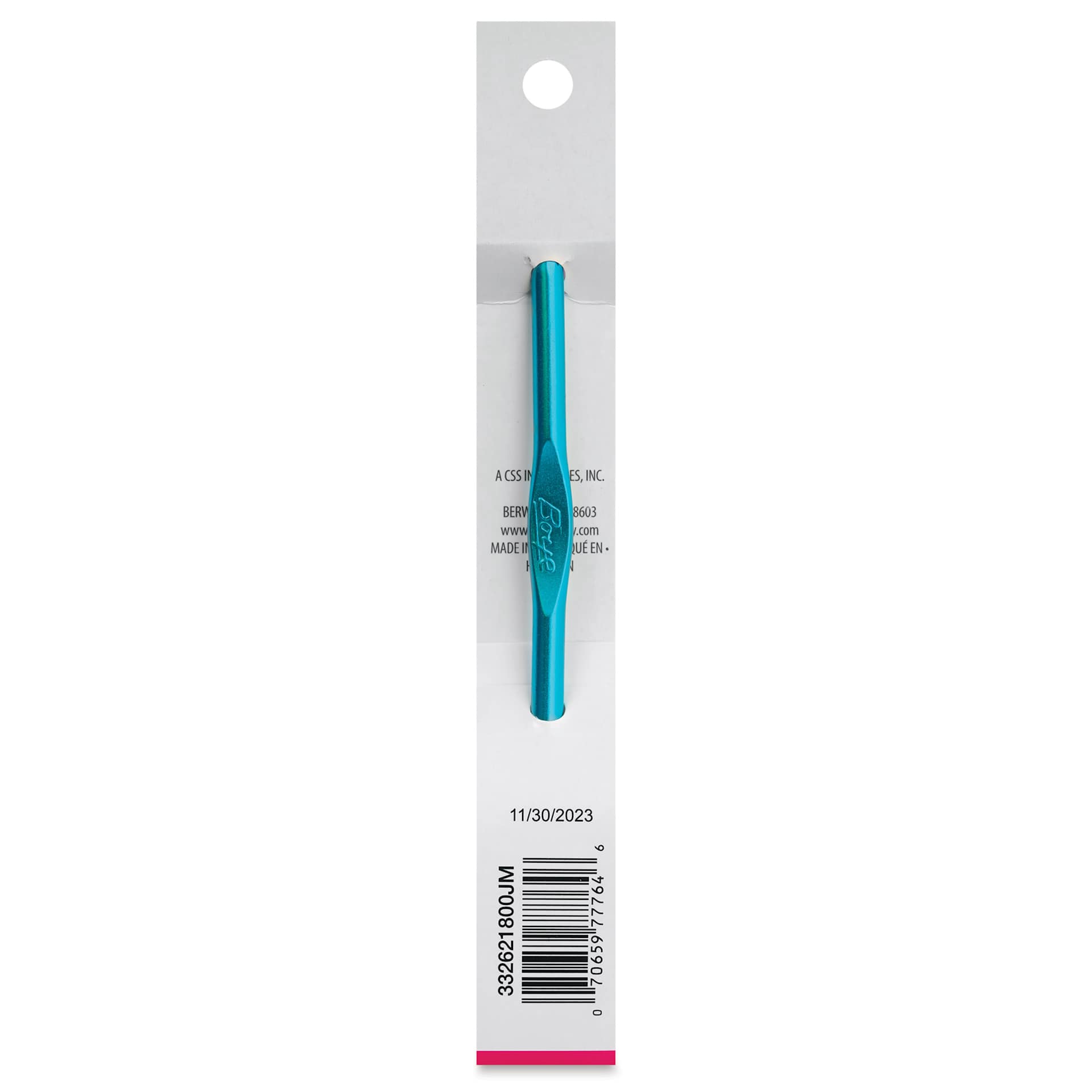 Boye Aluminum Crochet Hook - US J, 6" - back of packaging
