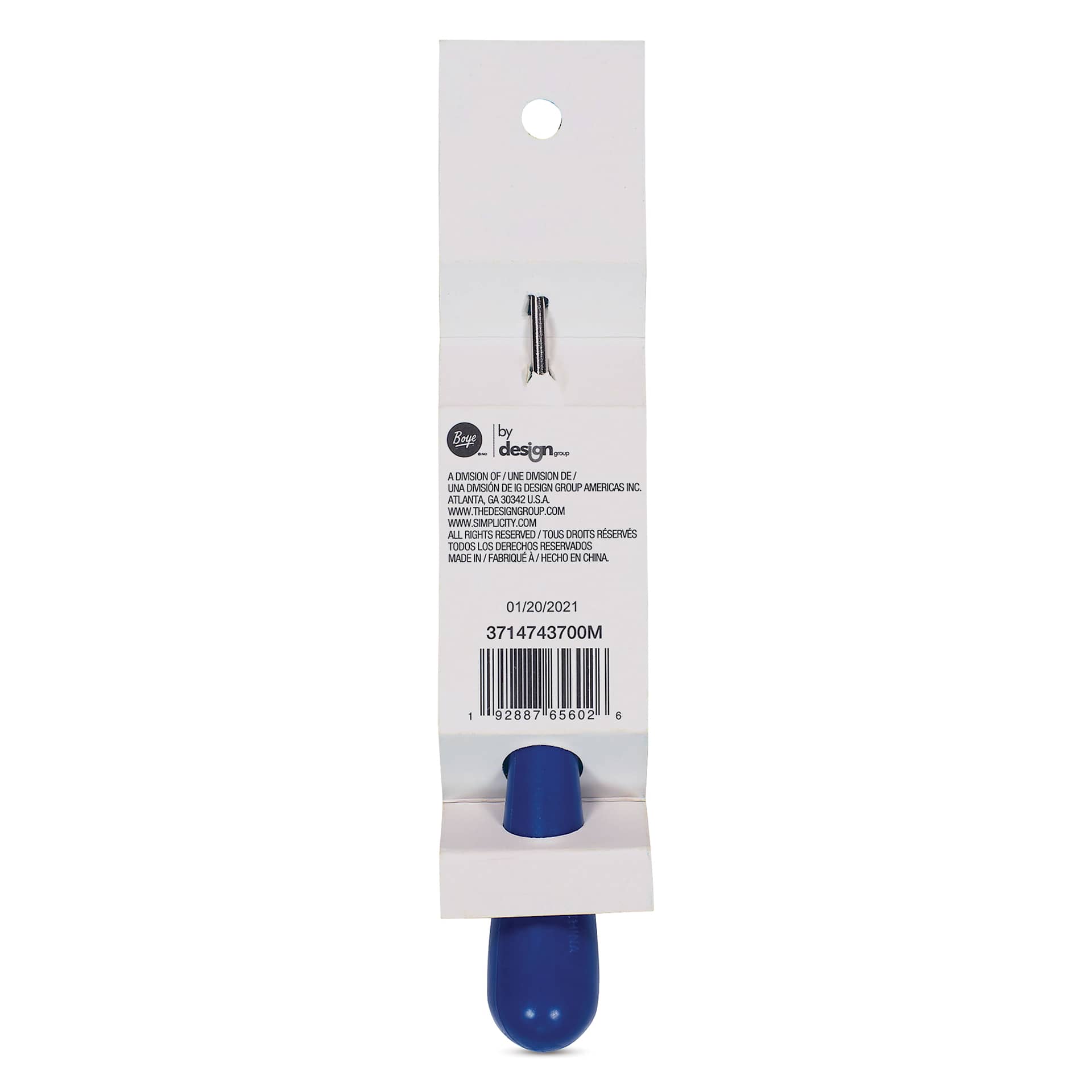 Boye Latch Hook Tool - back of packaging