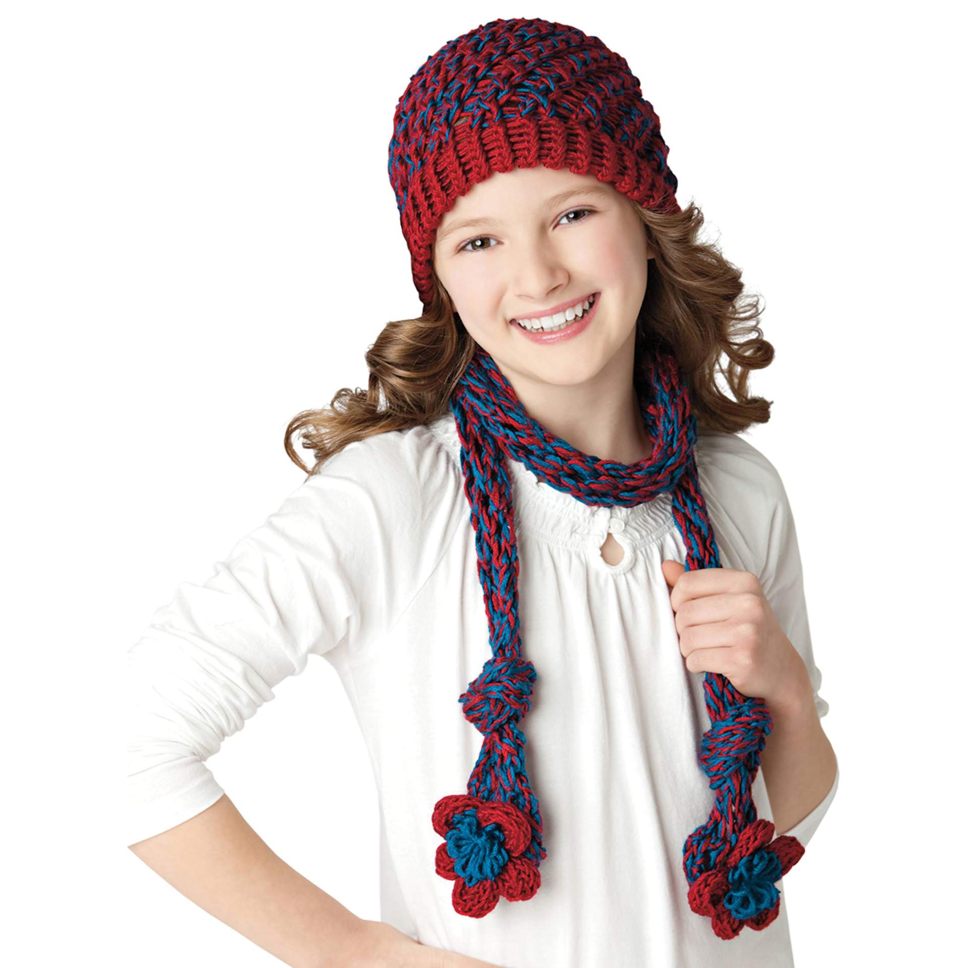 Boye Looms - finished beanie and scarf example