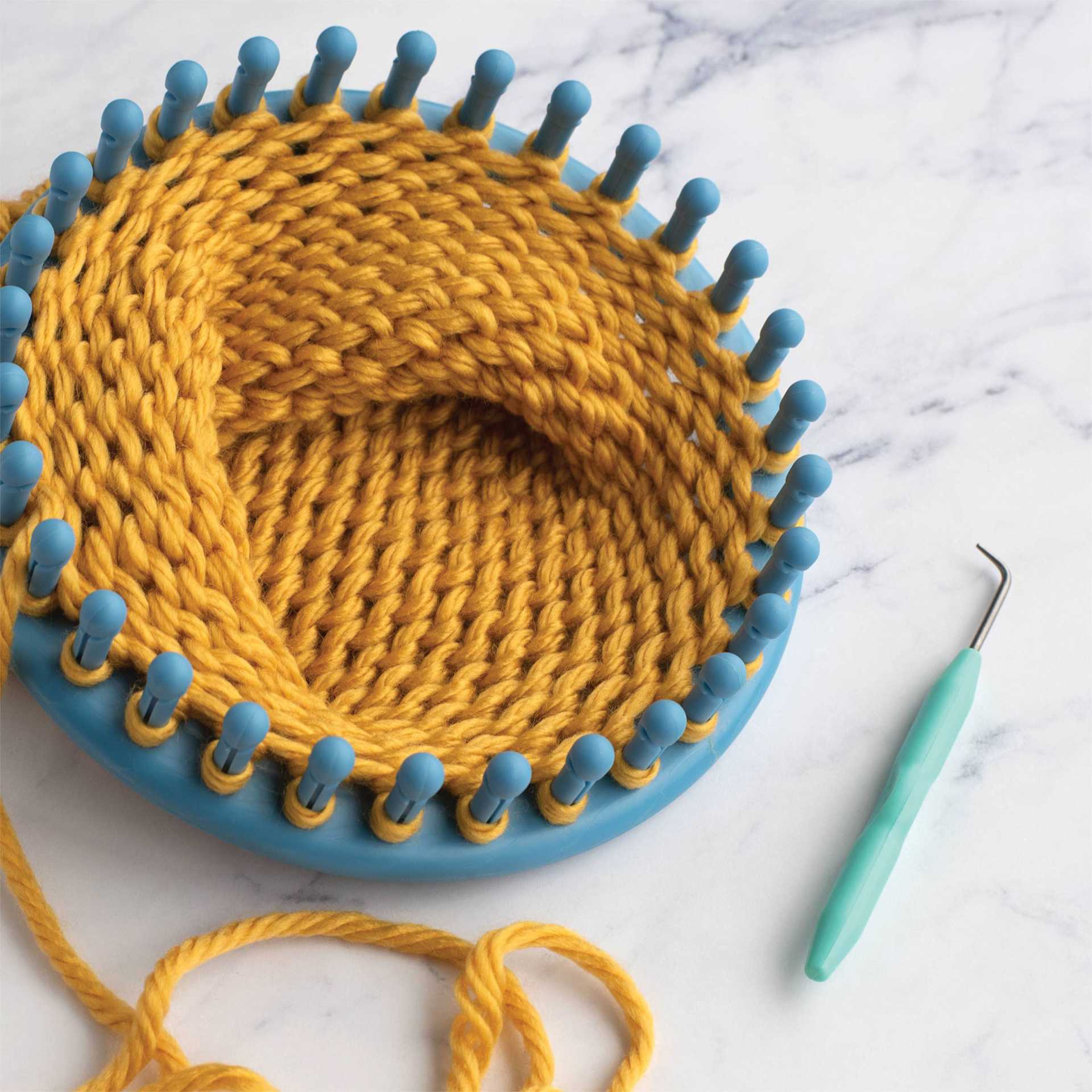 Boye Looms - Round, Medium - in use (yarn not included)