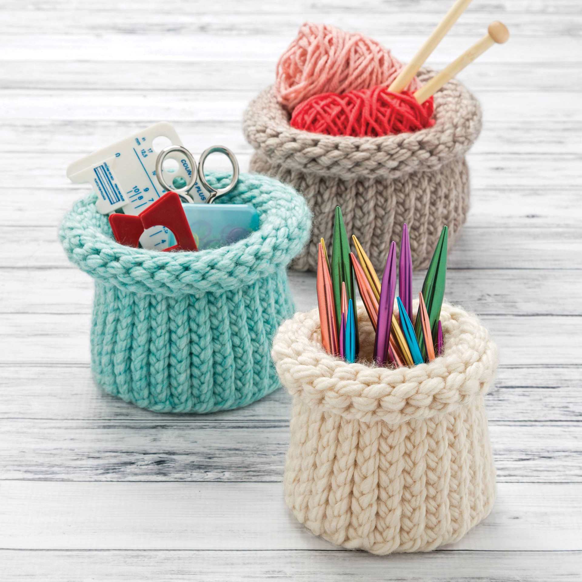 Boye Looms - finished supply cup cozy examples