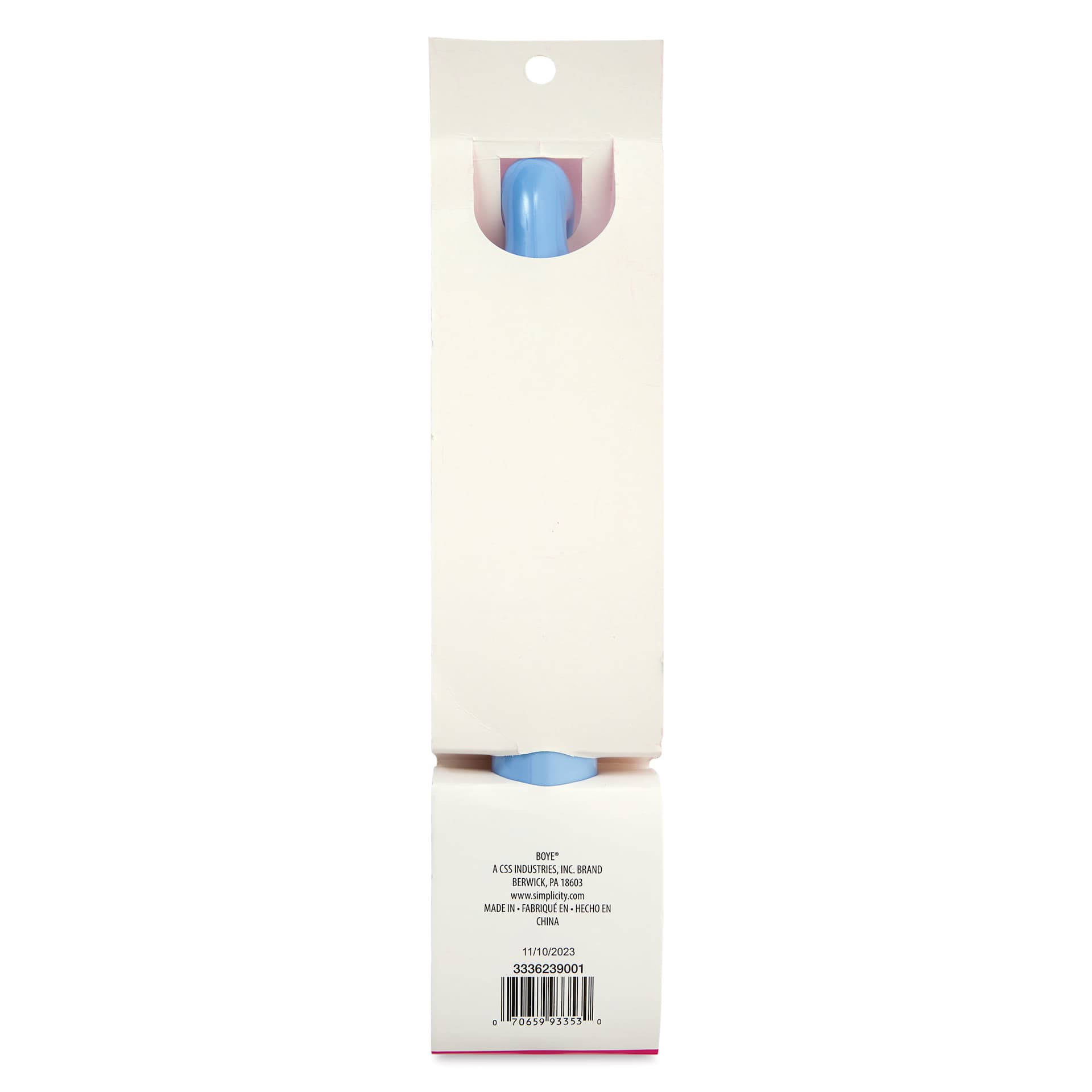 Boye Plastic Crochet Hook - Jumbo US T, 30 mm - back of packaging