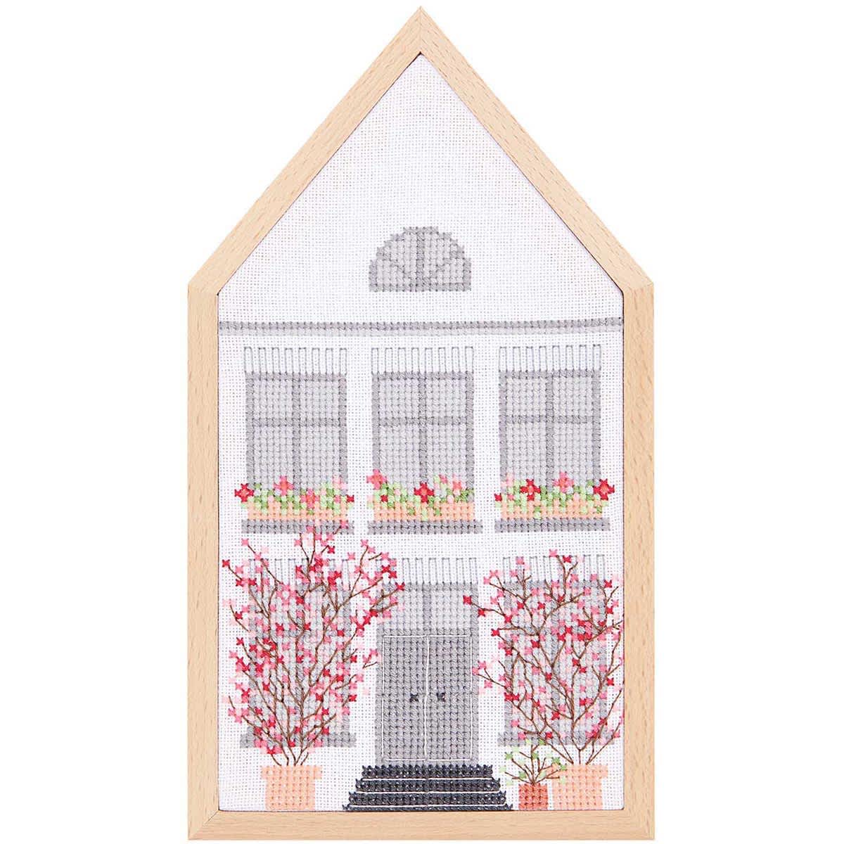 Rico Design Counted Cross Stitch House Kit - Spring House