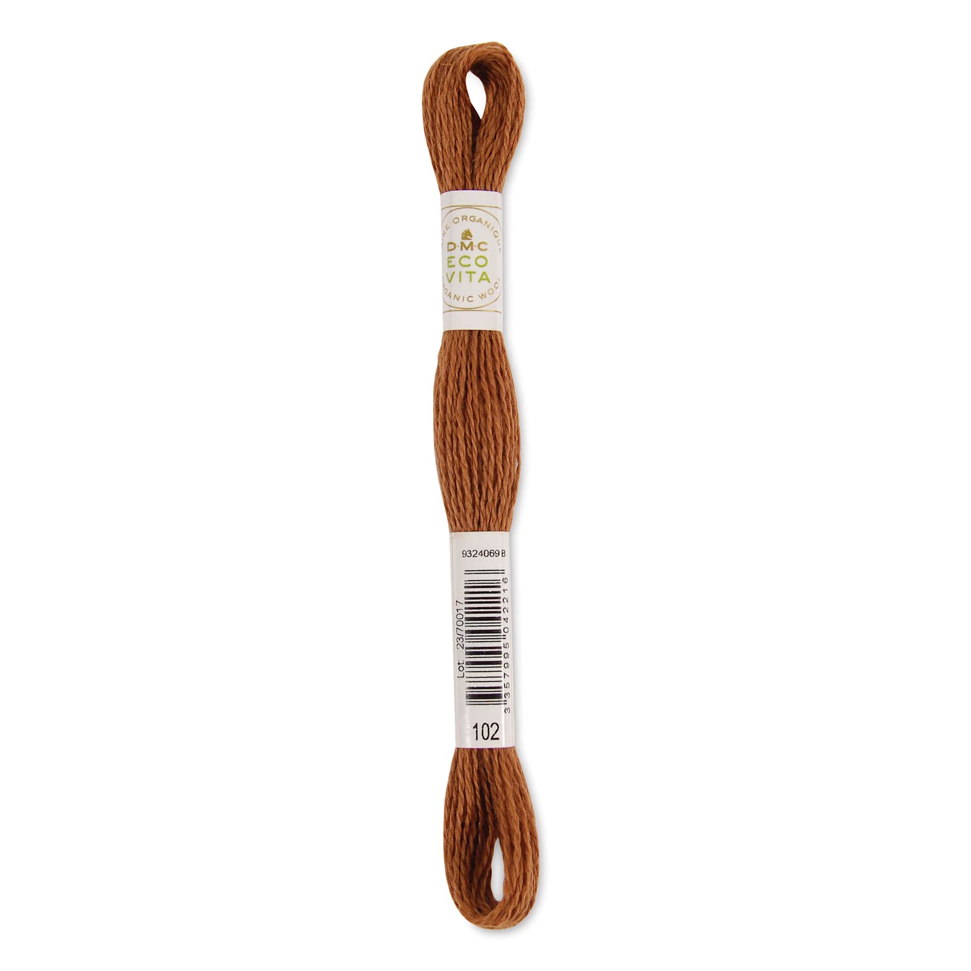 DMC Eco Vita Organic Wool Thread - Copper Catechu, 17-1/2 yds