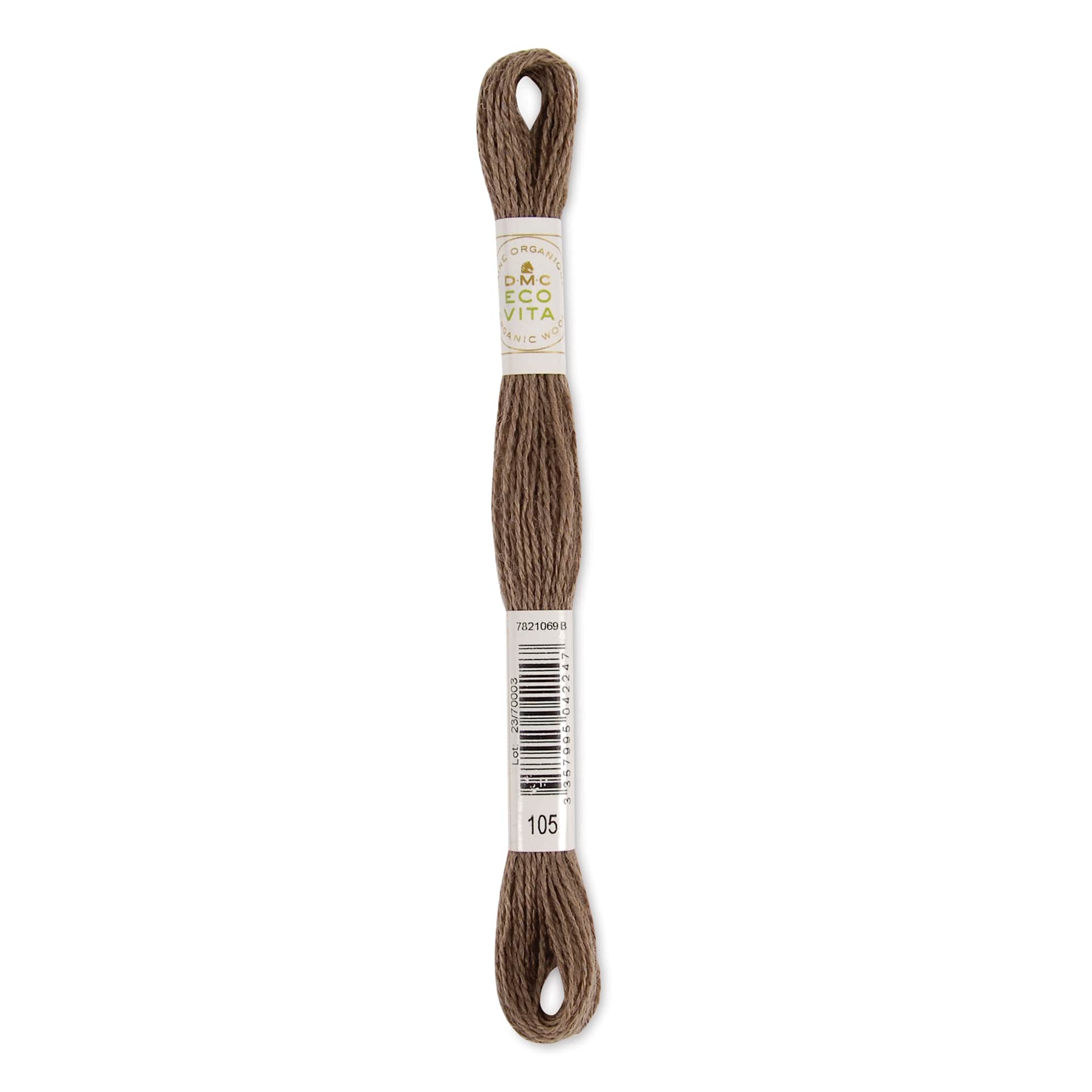 DMC Eco Vita Organic Wool Thread - Toasted Catechu, 17-1/2 yds