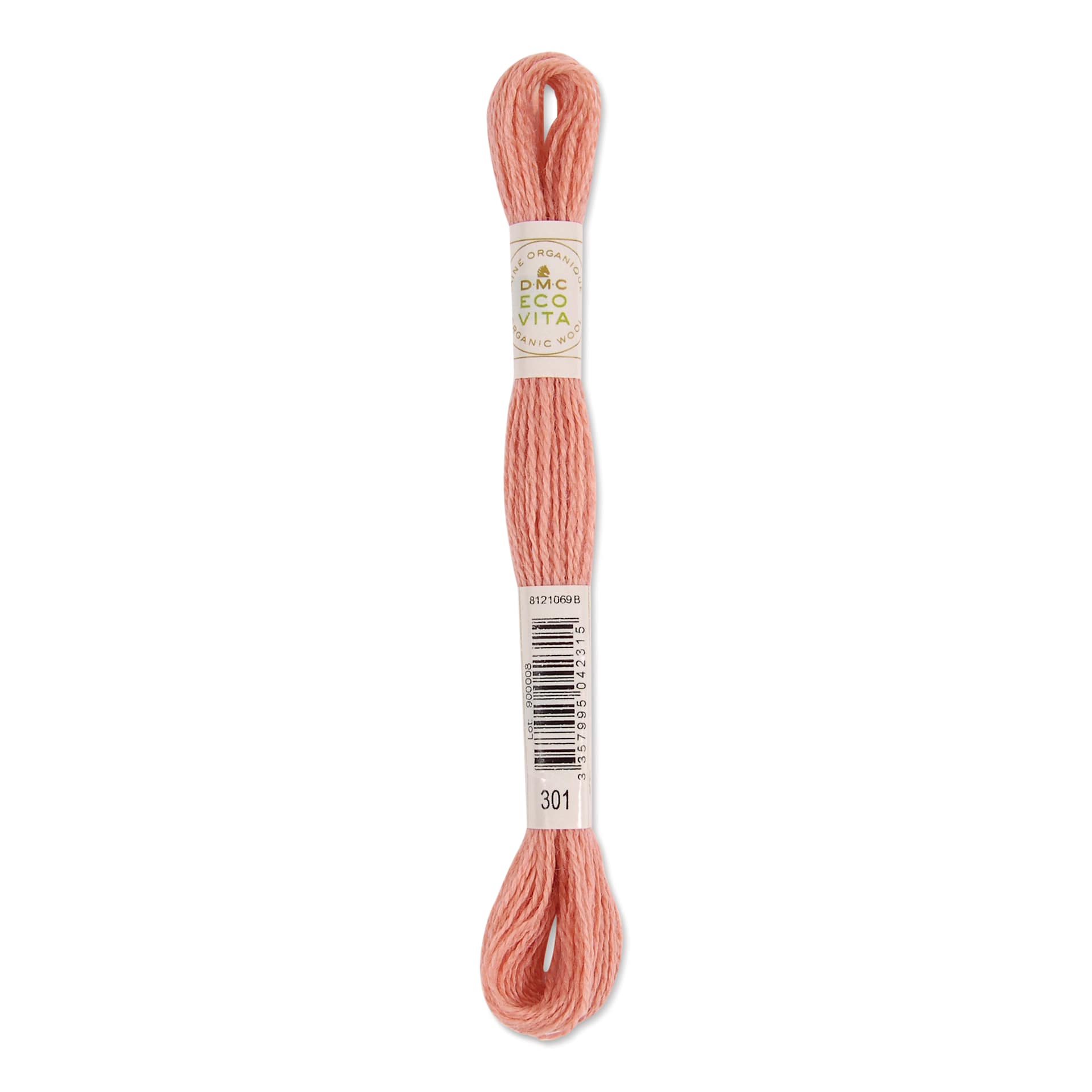 DMC Eco Vita Organic Wool Thread - Lychee Madder, 17-1/2 yds