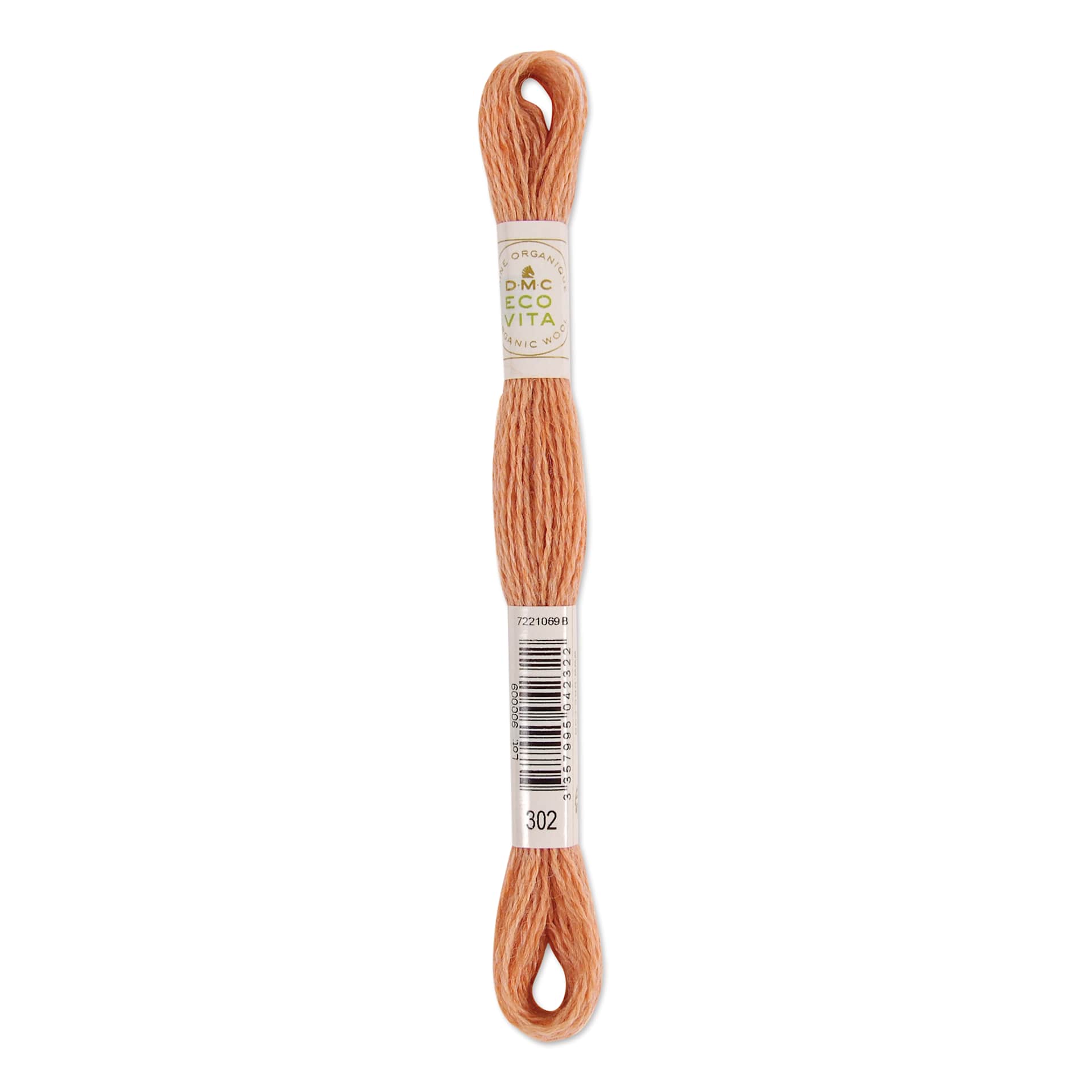 DMC Eco Vita Organic Wool Thread - Pomelos Safflower, 17-1/2 yds