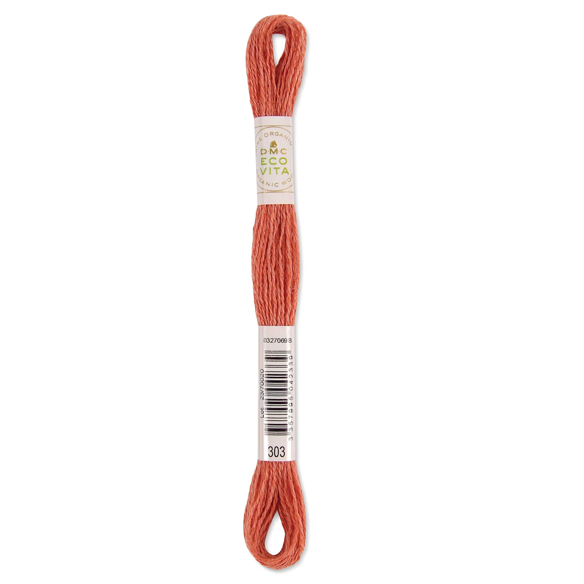 DMC Eco Vita Organic Wool Thread - Papaya Madder, 17-1/2 yds