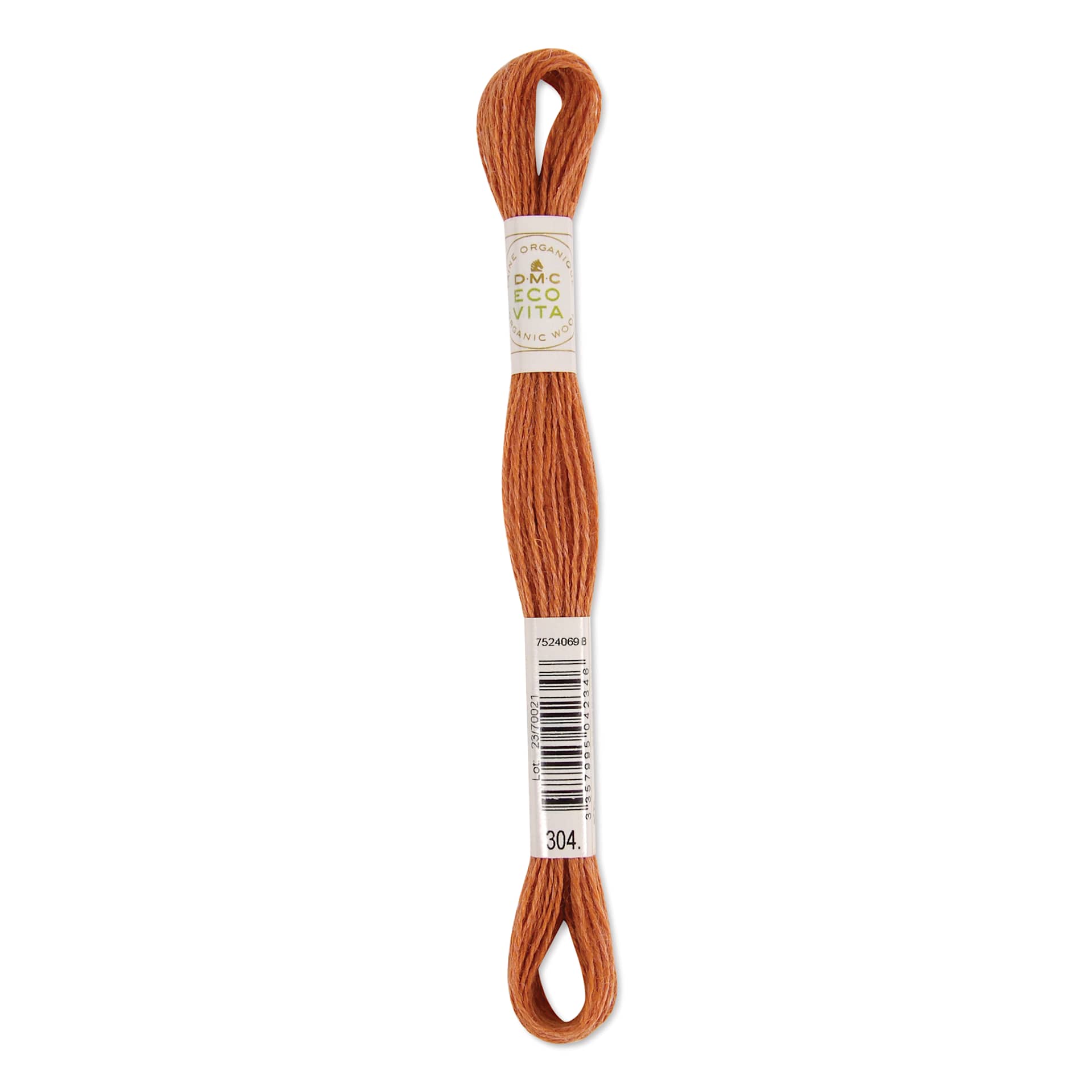 DMC Eco Vita Organic Wool Thread - Mango Cutch, 17-1/2 yds