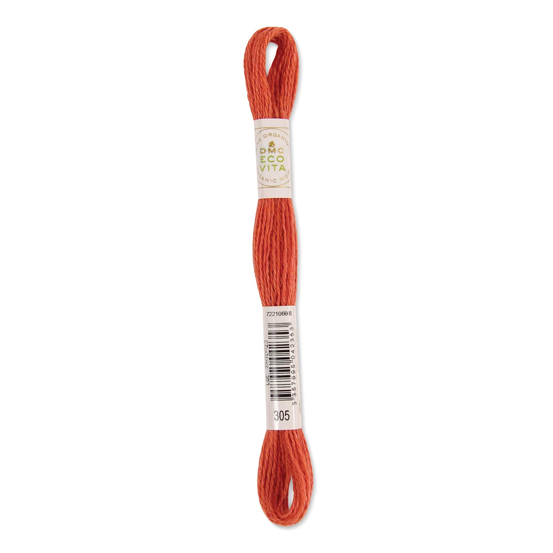 DMC Eco Vita Organic Wool Thread - Passion Madder, 17-1/2 yds