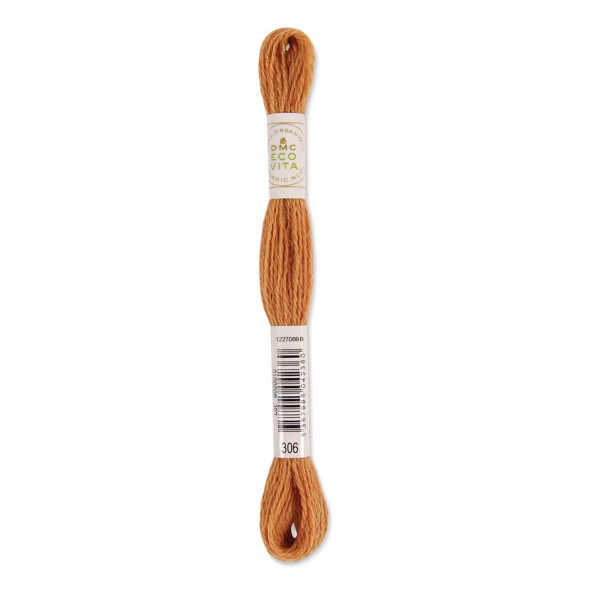DMC Eco Vita Organic Wool Thread - Safflower Cedar, 17-1/2 yds