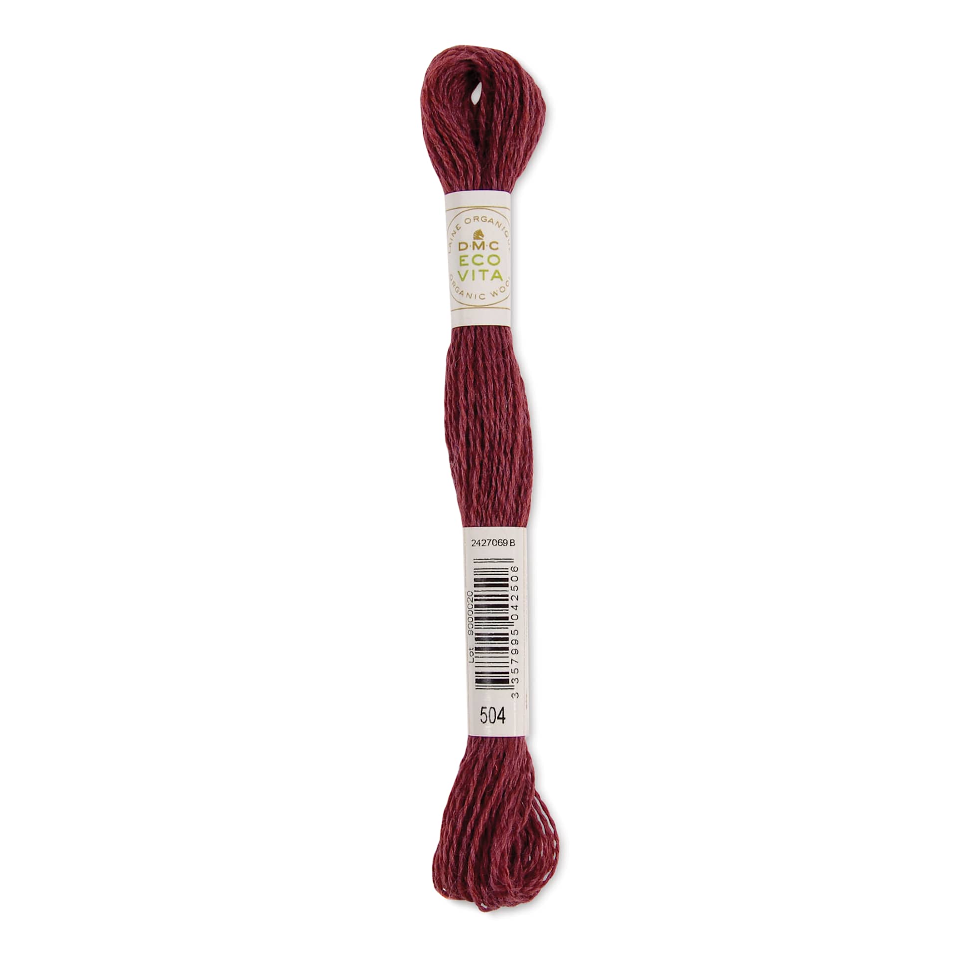DMC Eco Vita Organic Wool Thread - Vermeil Madder, 17-1/2 yds